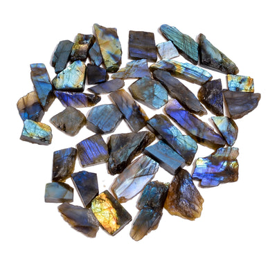 Natural Blue Flash Labradorite Rough Lot Wholesale Gemstone for Jewelry Making