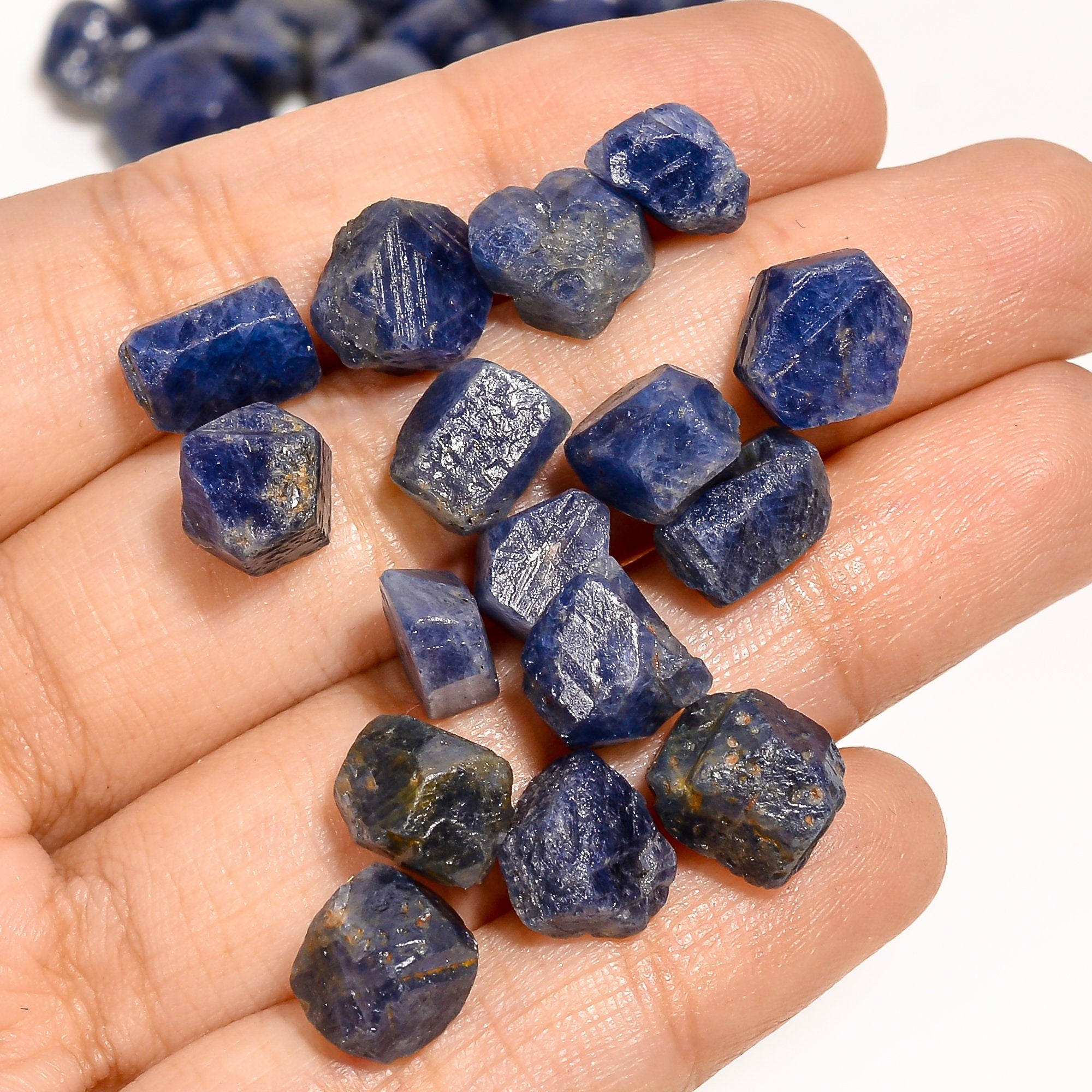 AA+ Blue Sapphire Raw Gemstone: Healing Crystal for Jewelry Making. - image 2