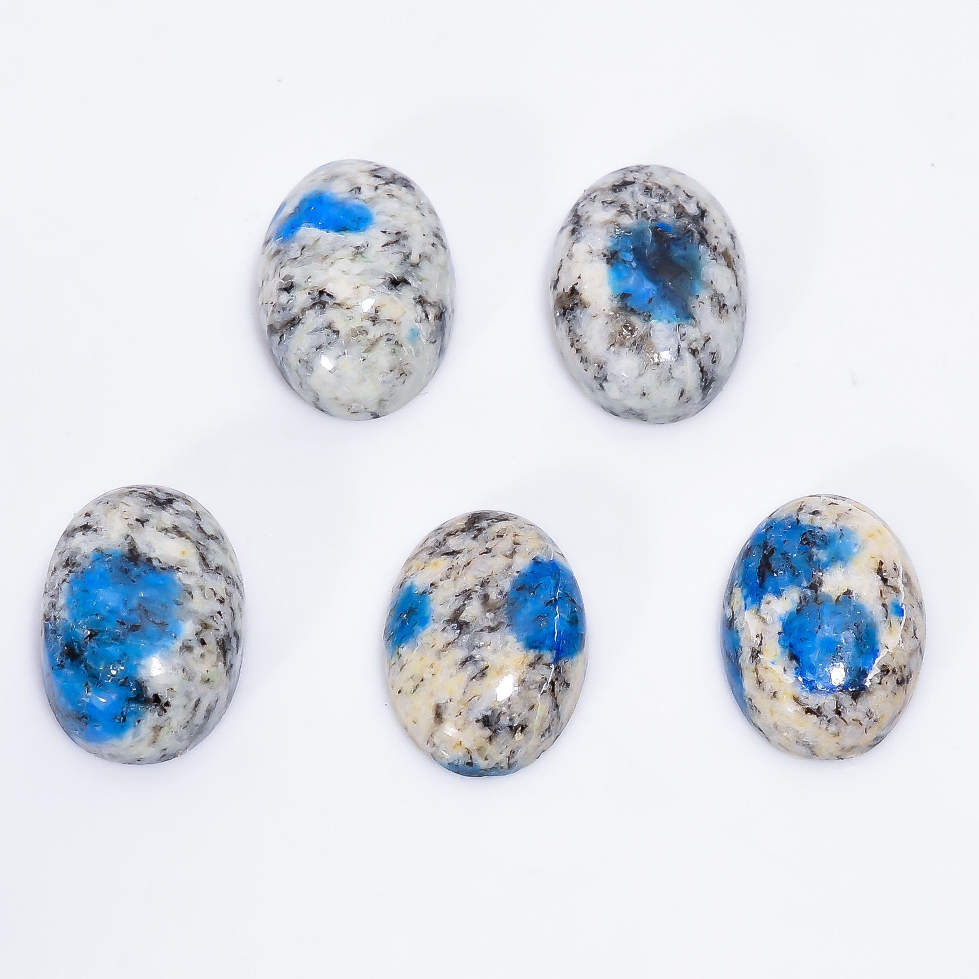 5 Pcs K2 Jasper Cabochons 14x10mm Oval Shape AAA Quality Calibrated Gemstone Ring Making - image 4