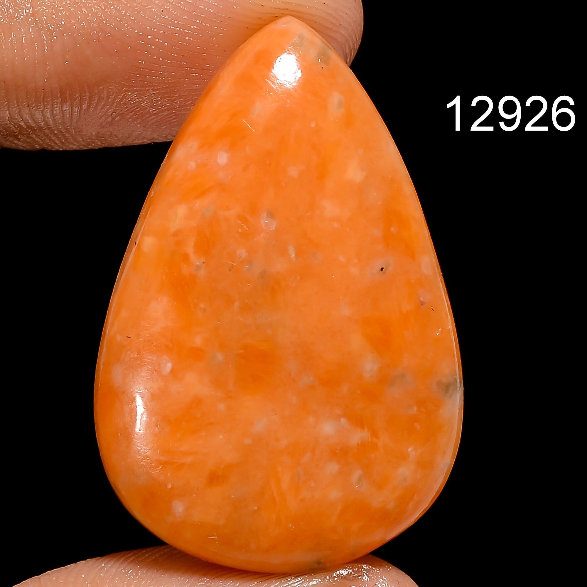 AAA Orange Calcite Cabochon, Loose Gemstone For Jewelry Making - image 7