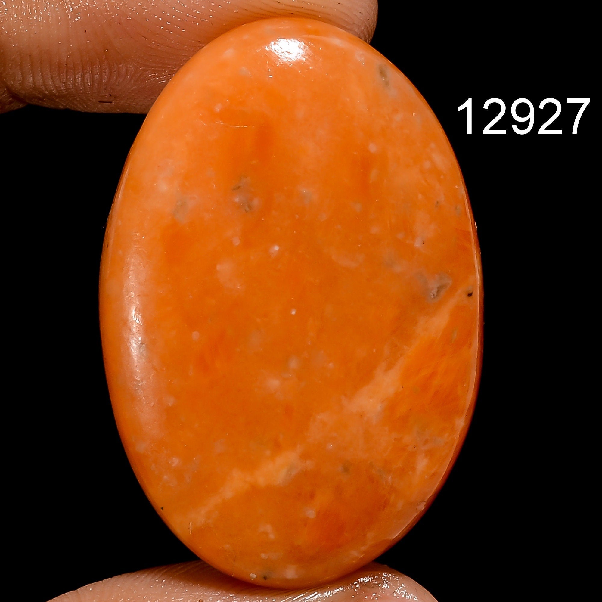 AAA Orange Calcite Cabochon, Loose Gemstone For Jewelry Making - image 8