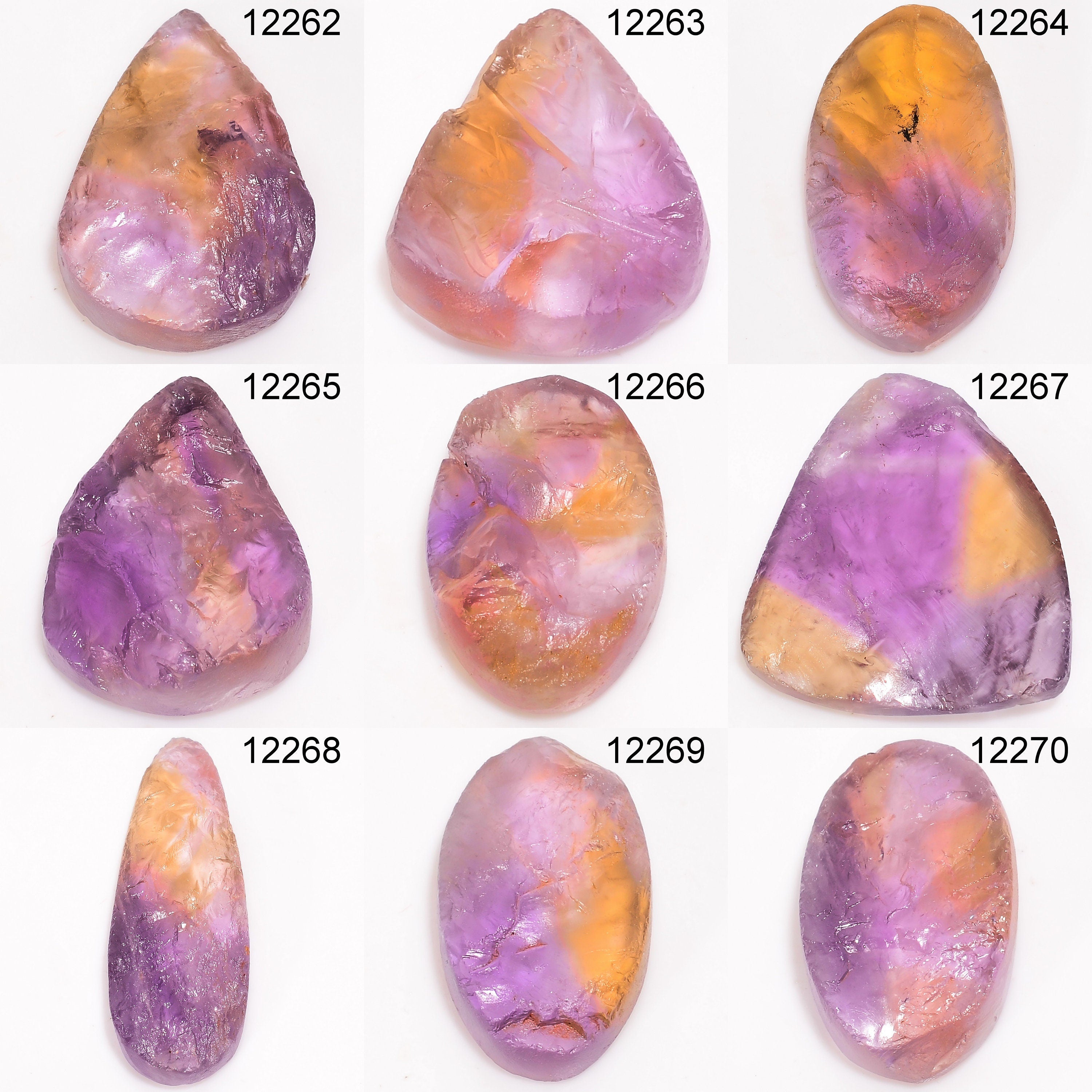 Ametrine Druzy Crystal Gemstone, DIY Pendant Necklace Jewelry Making Supply. - image 2