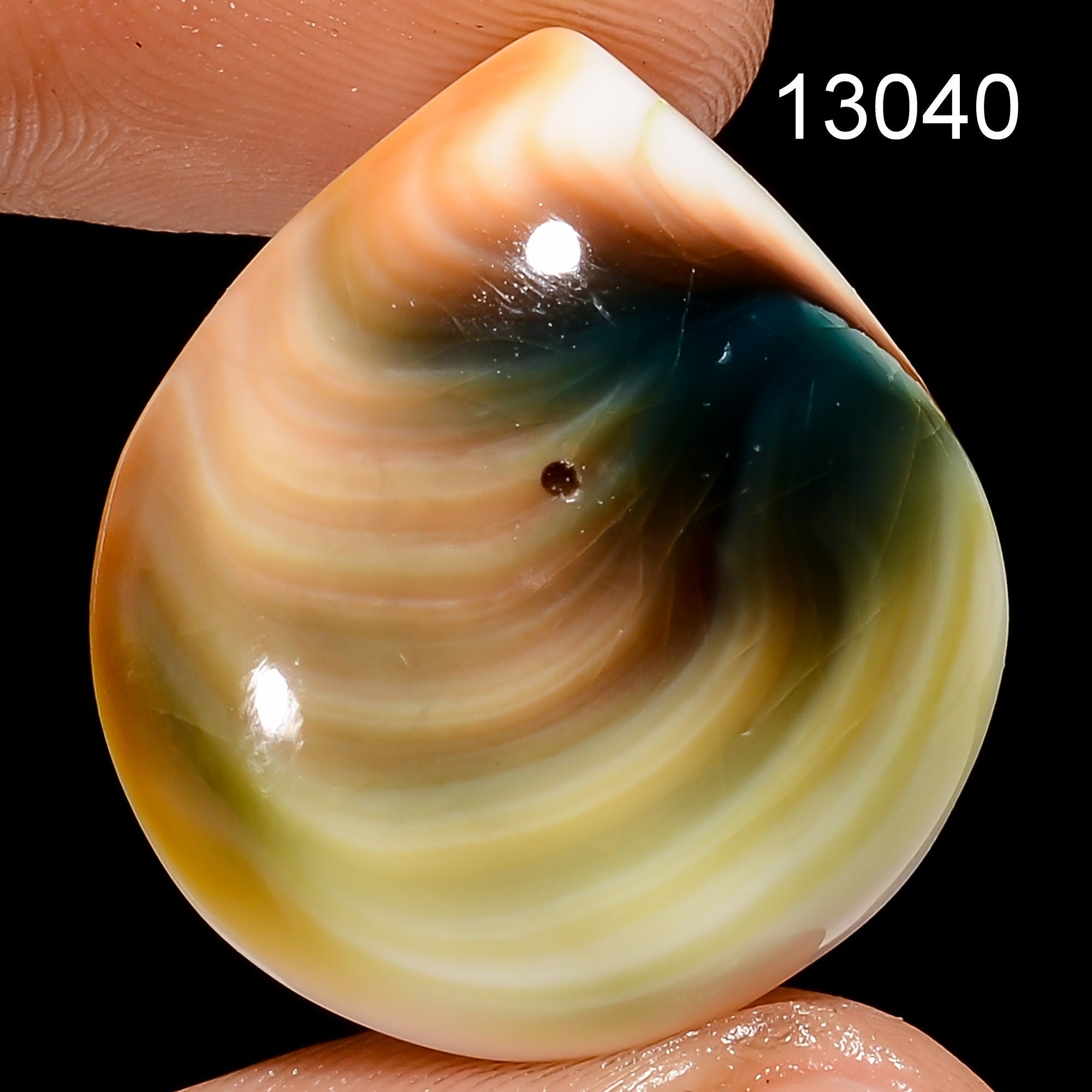Natural Shiva Eye Shell Cabochon: Rare Gemstone for Jewelry Making - image 7