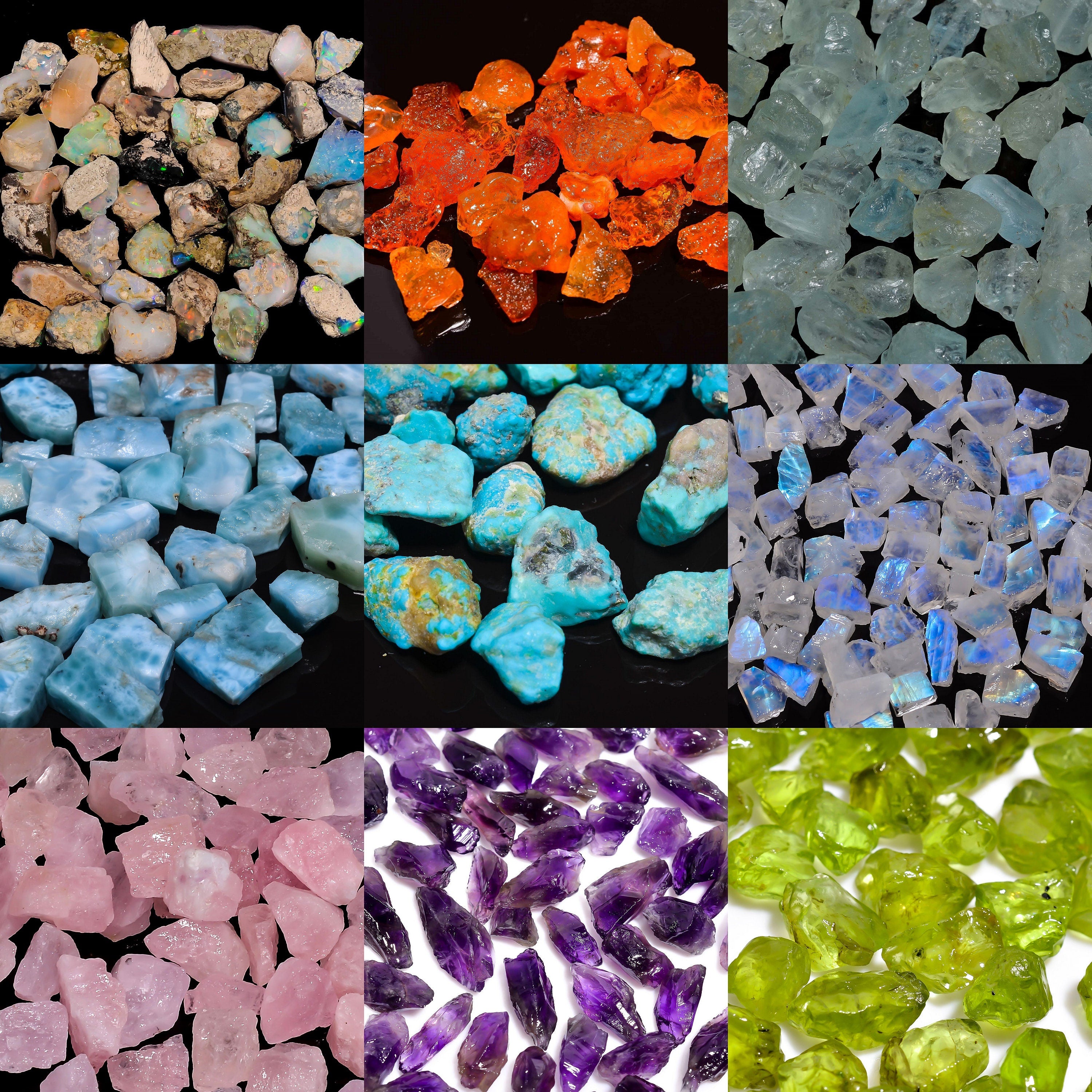 Mix Shape Natural Emerald Cabochon, Loose Gemstone for Jewelry Making - image 7