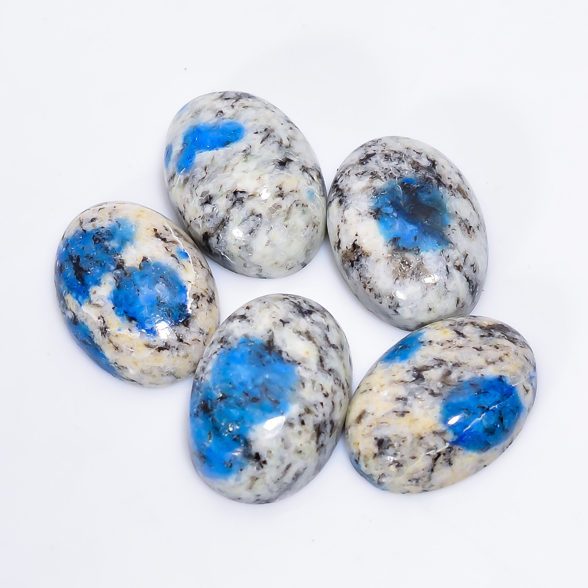 5 Pcs K2 Jasper Cabochons 14x10mm Oval Shape AAA Quality Calibrated Gemstone Ring Making - image 2
