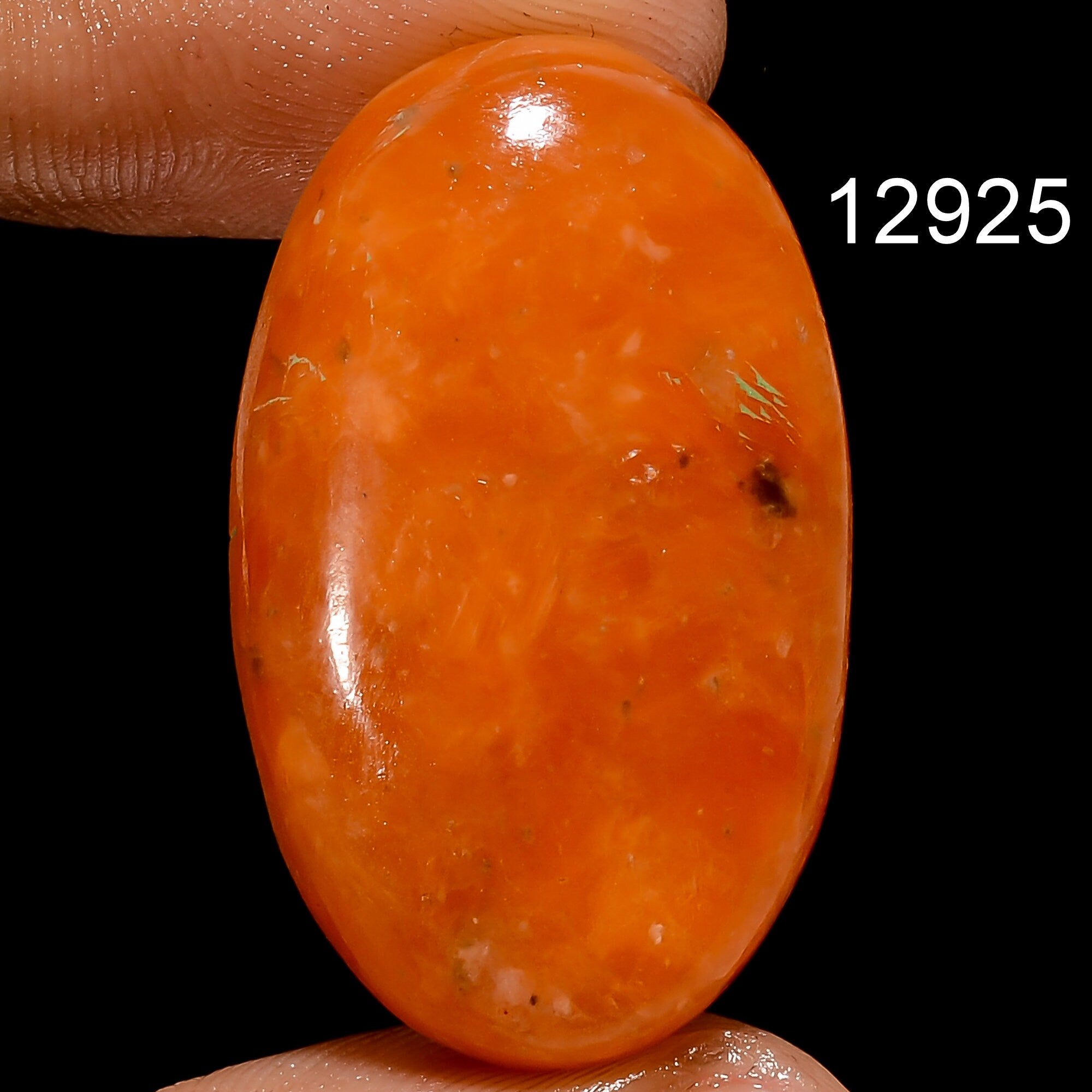 AAA Orange Calcite Cabochon, Loose Gemstone For Jewelry Making