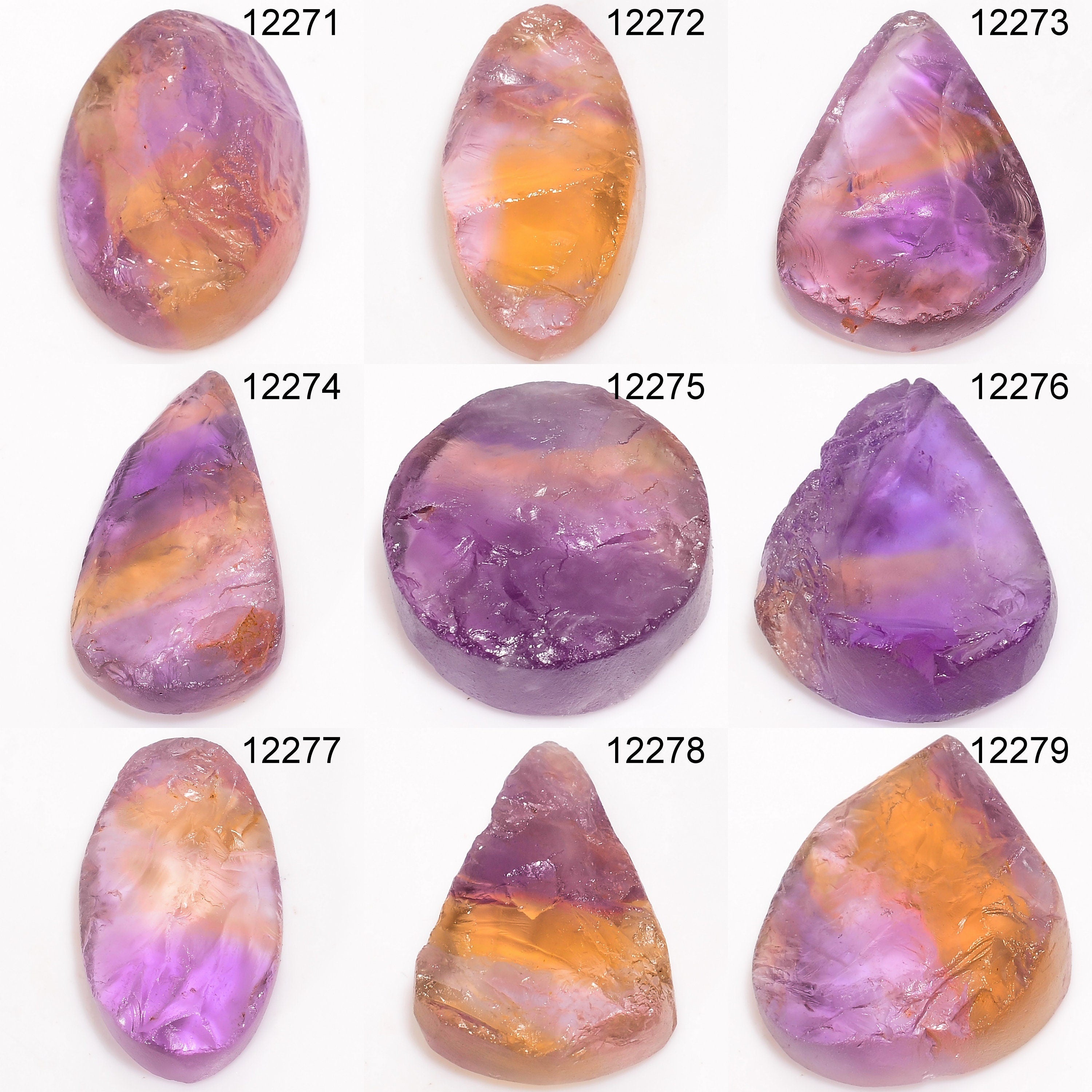 Ametrine Druzy Crystal Gemstone, DIY Pendant Necklace Jewelry Making Supply. - image 3