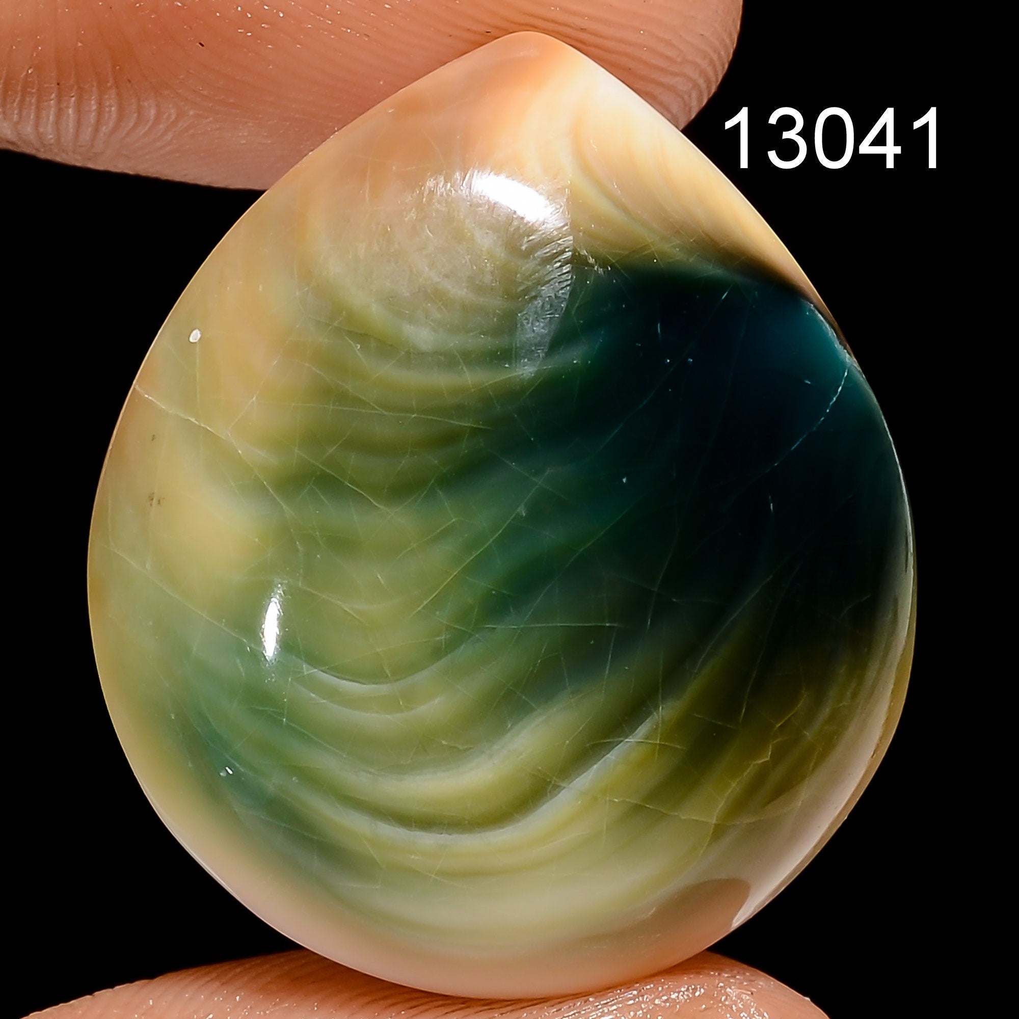 Natural Shiva Eye Shell Cabochon: Rare Gemstone for Jewelry Making - image 8