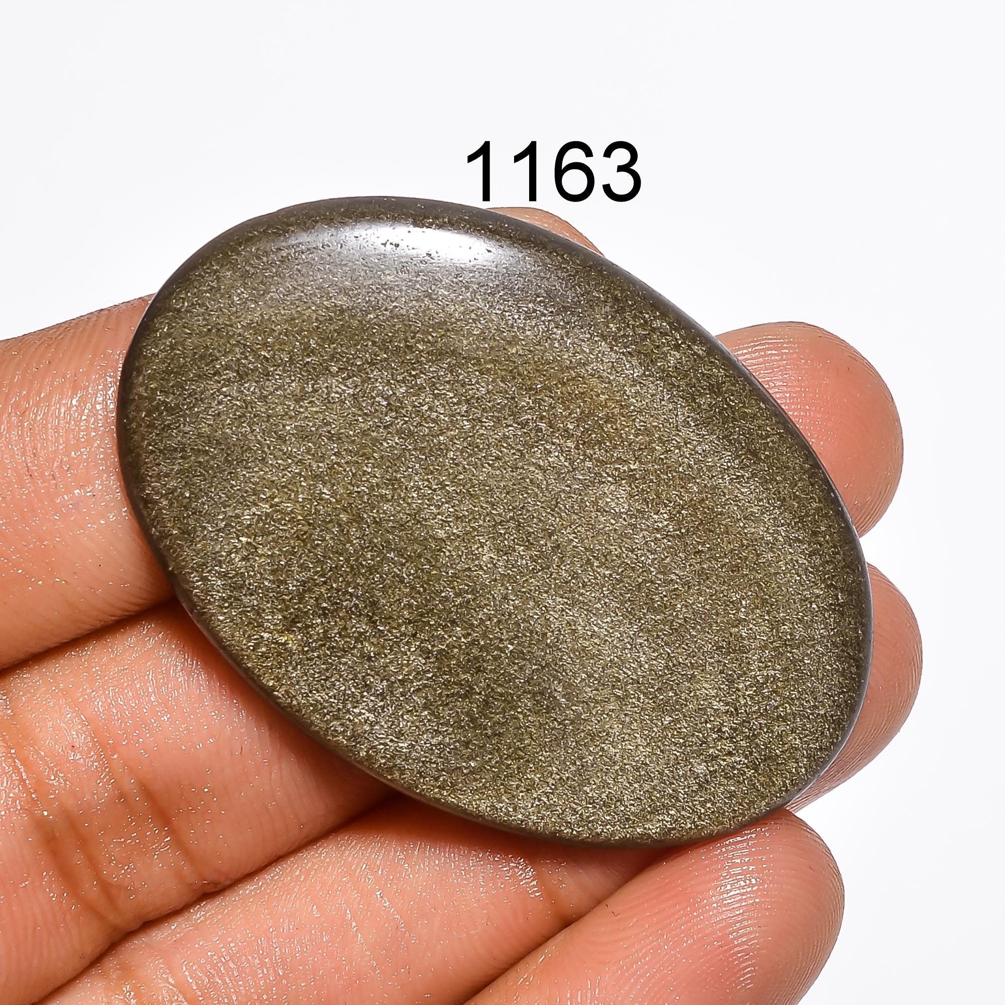 Golden Sheen Obsidian Gemstone, Natural Golden Obsidian Cabochon, Loose Healing Gemstone Crystal For Jewelry Making Supp - image 4