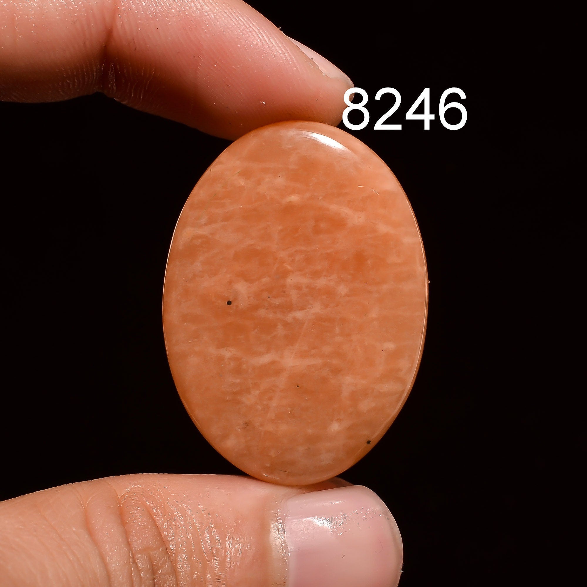 Peach Amazonite Gemstone: Mixed Cabochon, AAA Quality Loose Healing Gemstone