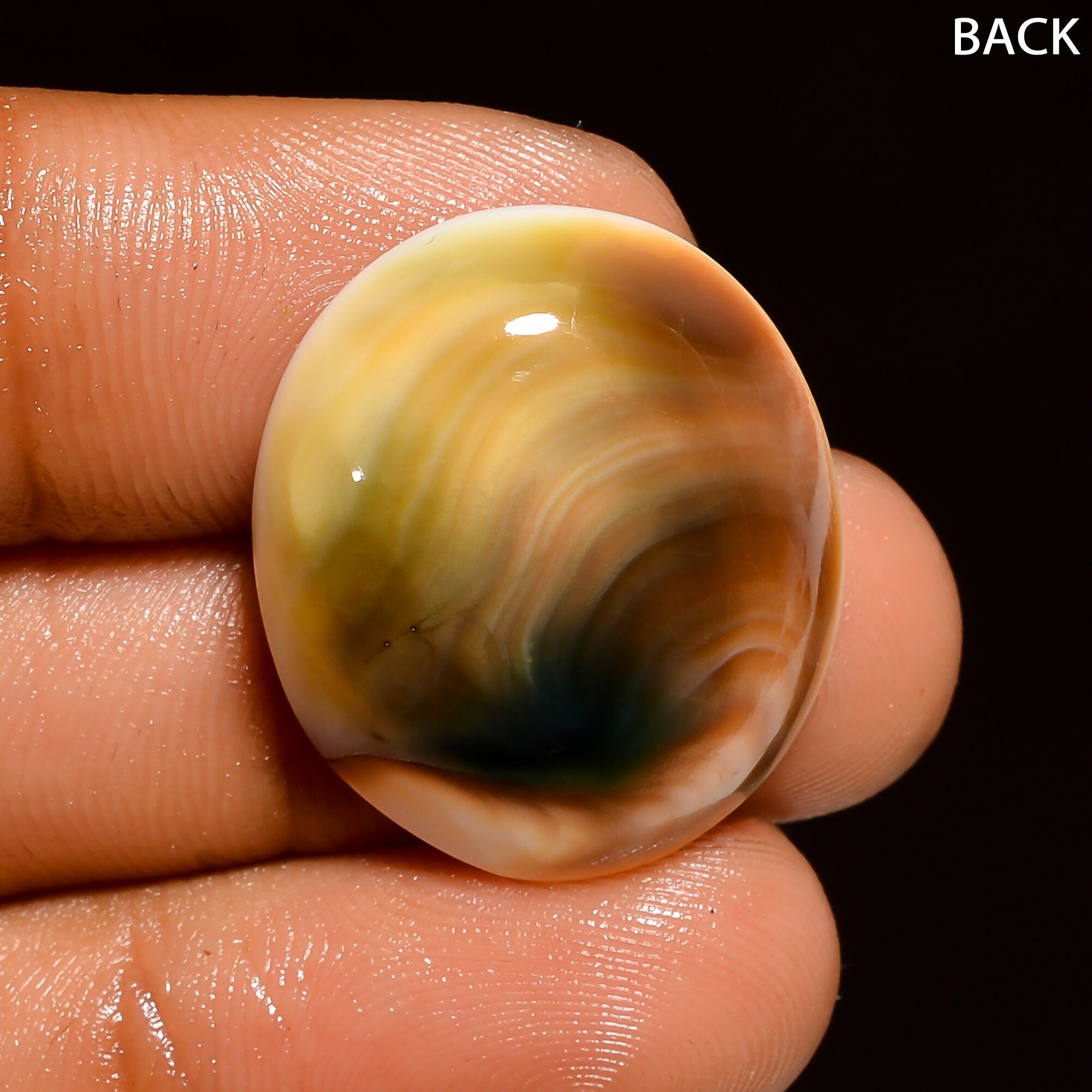 Natural Shiva Eye Shell Cabochon: Rare Gemstone for Jewelry Making - image 9