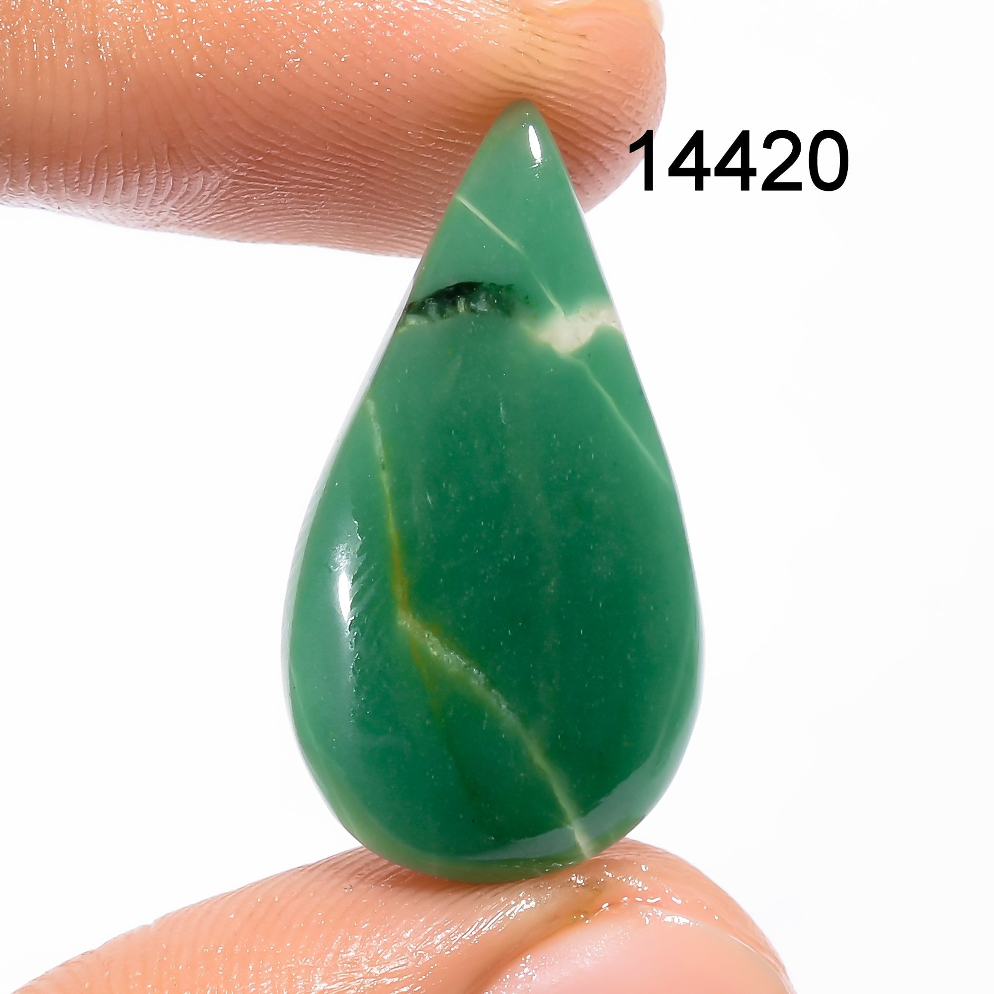 Natural Green Jade Gemstone Cabochon: Mixed Shape Loose Jade for Jewelry