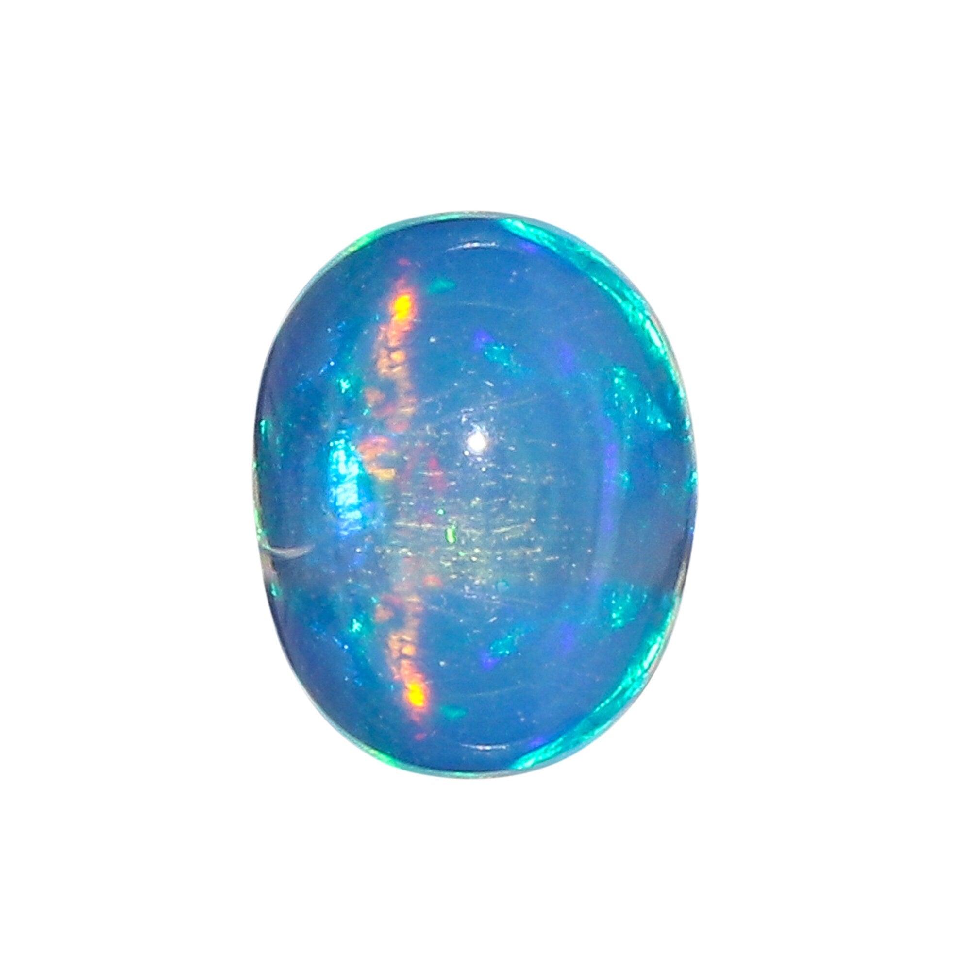 Natural Ethiopian Opal Oval Shape Gemstone, Top Grade Fire Play Opal Cabochon. - image 5