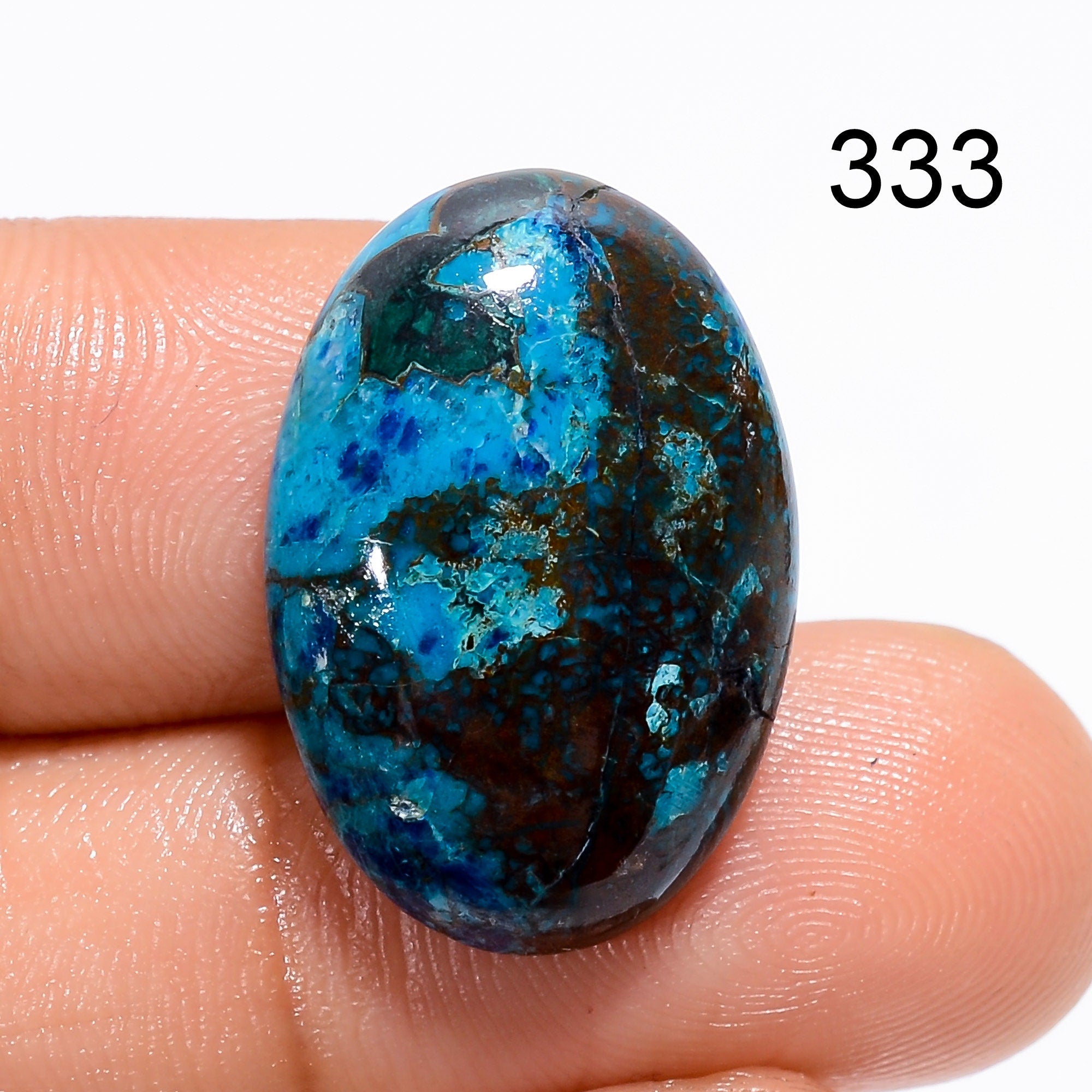 Chrysocolla Cabochon, Natural Green Gemstone, Jewelry Making - image 3