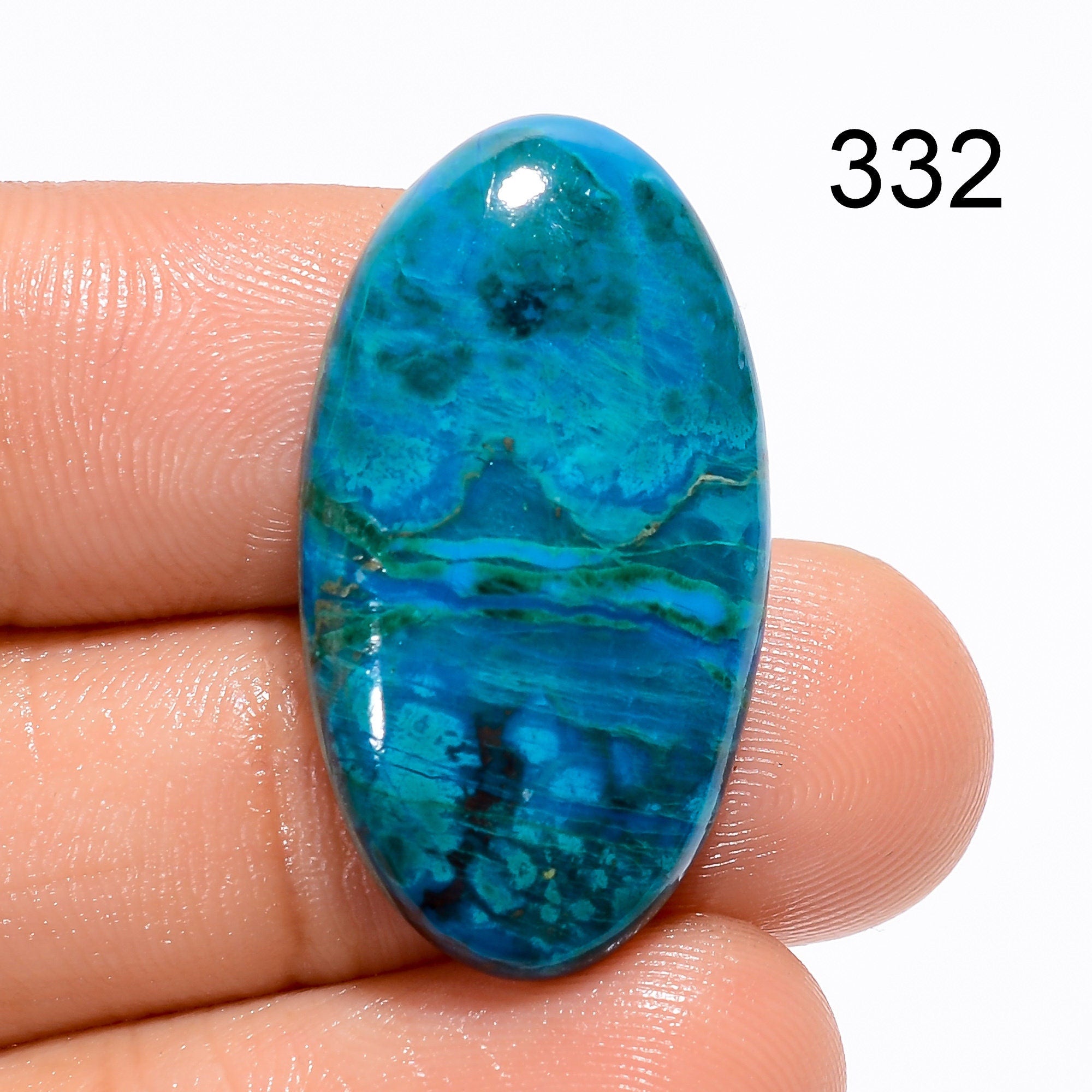 Chrysocolla Cabochon, Natural Green Gemstone, Jewelry Making