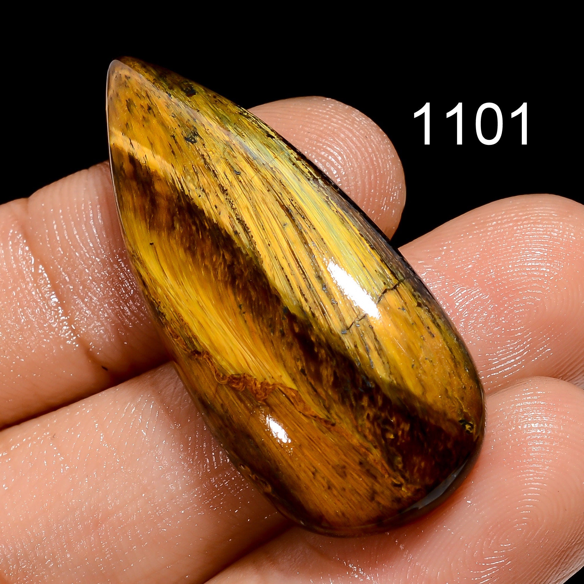 Natural Tiger Eye Gemstone, Natural Tiger Eye Cabochons, Loose Tiger Eye For Jewelry Making Supply, Home Decor Crystals, - image 3