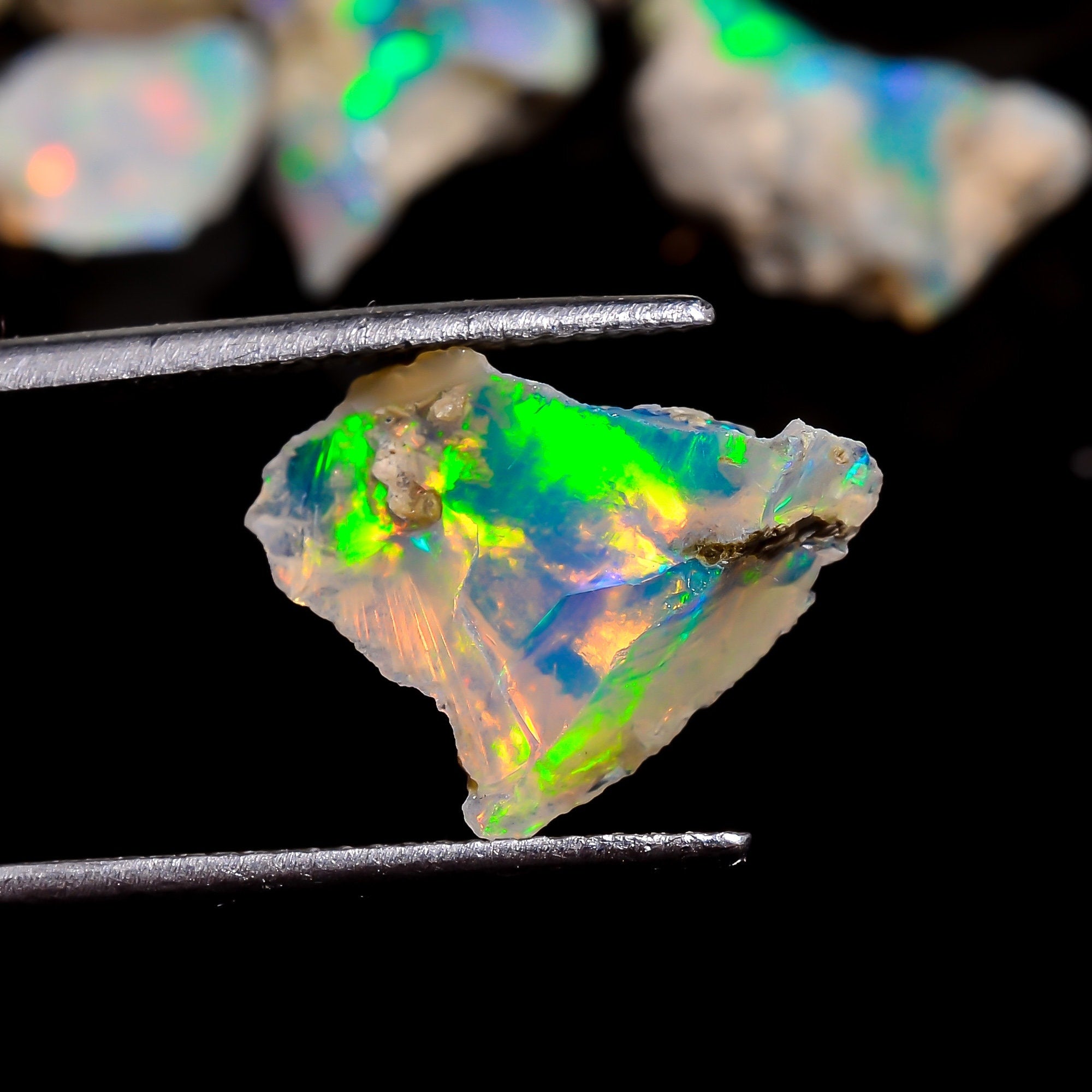 Raw Ethiopian Opal Crystals, Natural Honeycomb Opal - image 5