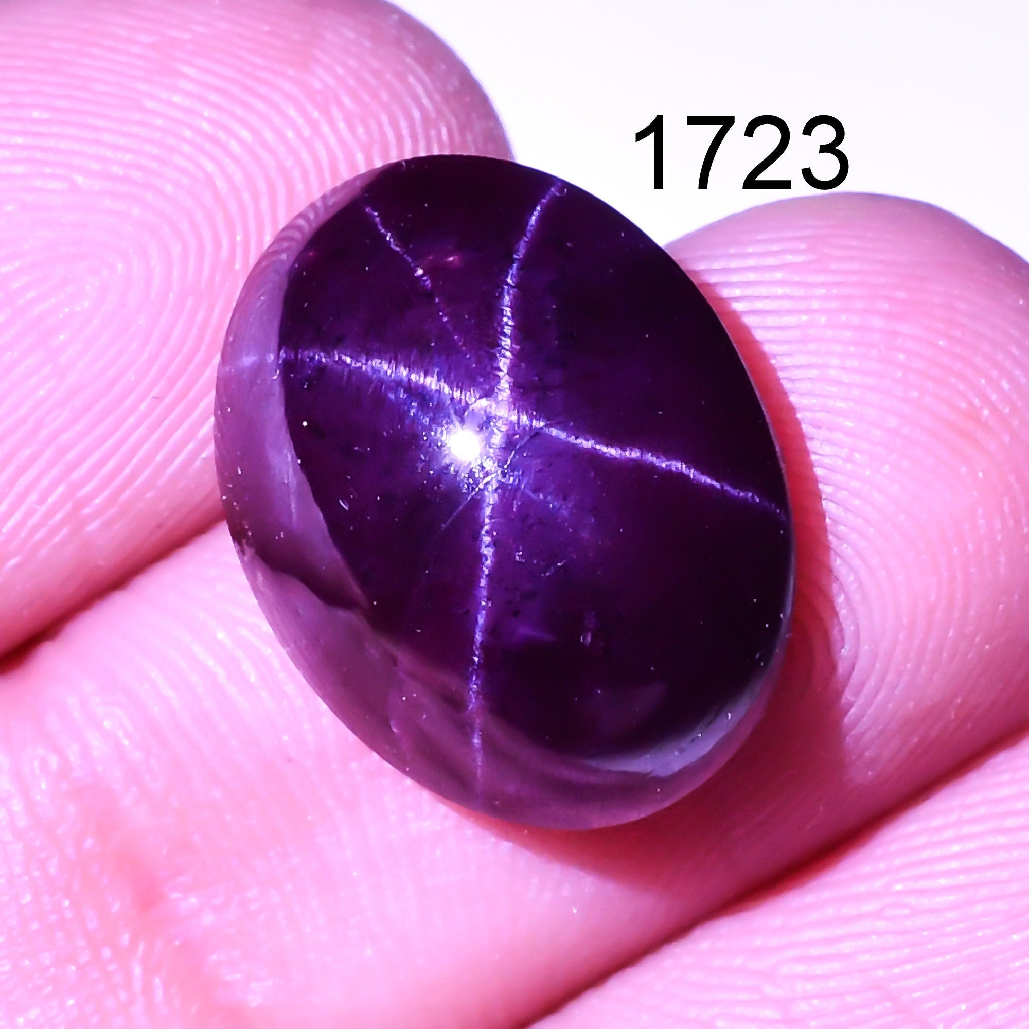Natural star Garnet Gemstone Oval Shape Four Ray Cabochons January Birthstone - image 3