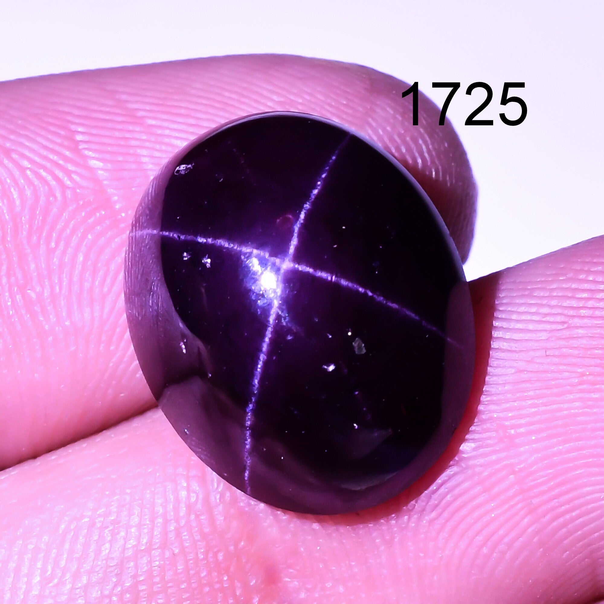 Natural star Garnet Gemstone Oval Shape Four Ray Cabochons January Birthstone - image 5