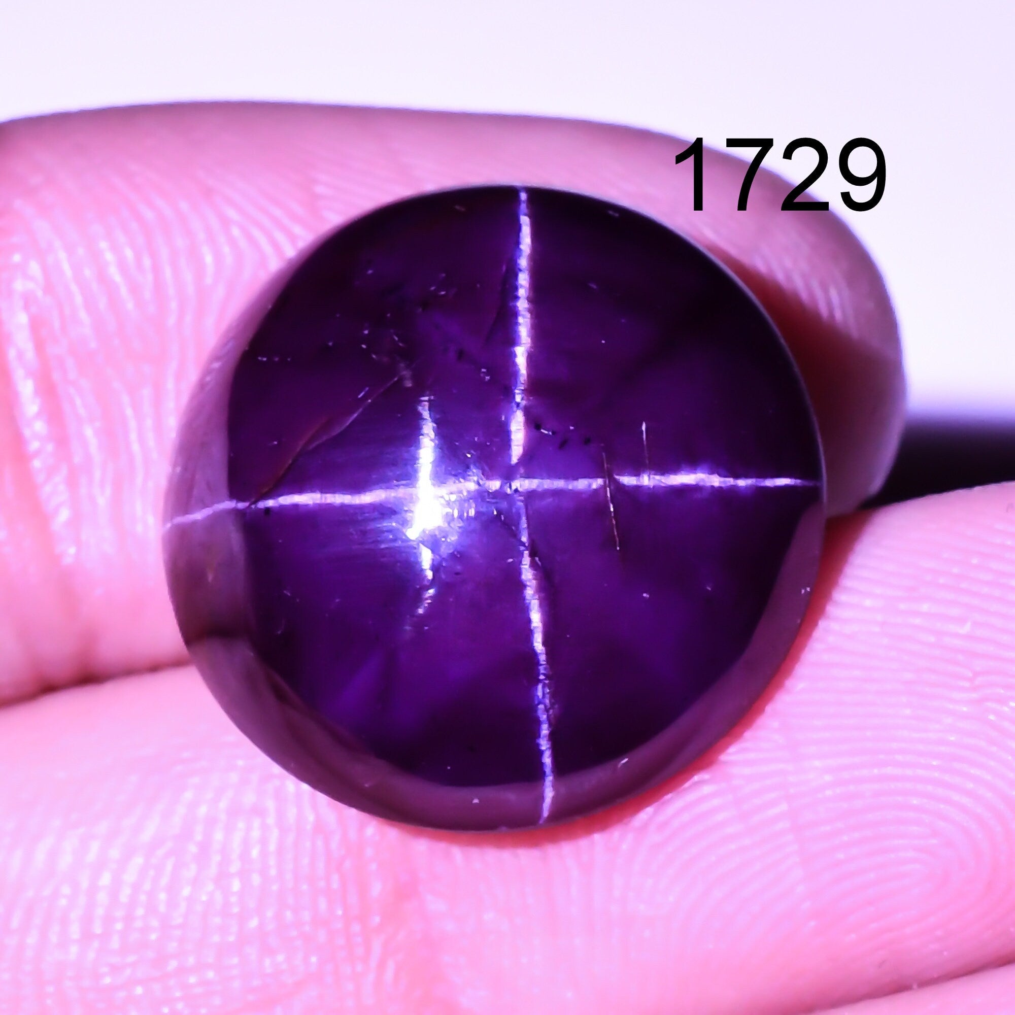 Natural star Garnet Gemstone Oval Shape Four Ray Cabochons January Birthstone - image 5