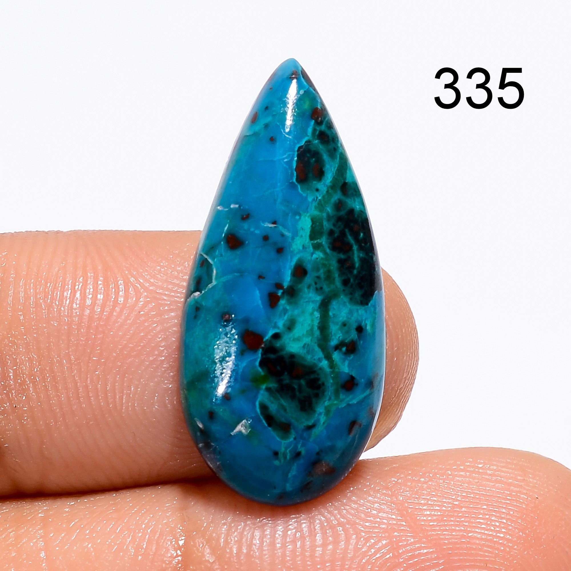Chrysocolla Cabochon, Natural Green Gemstone, Jewelry Making - image 5