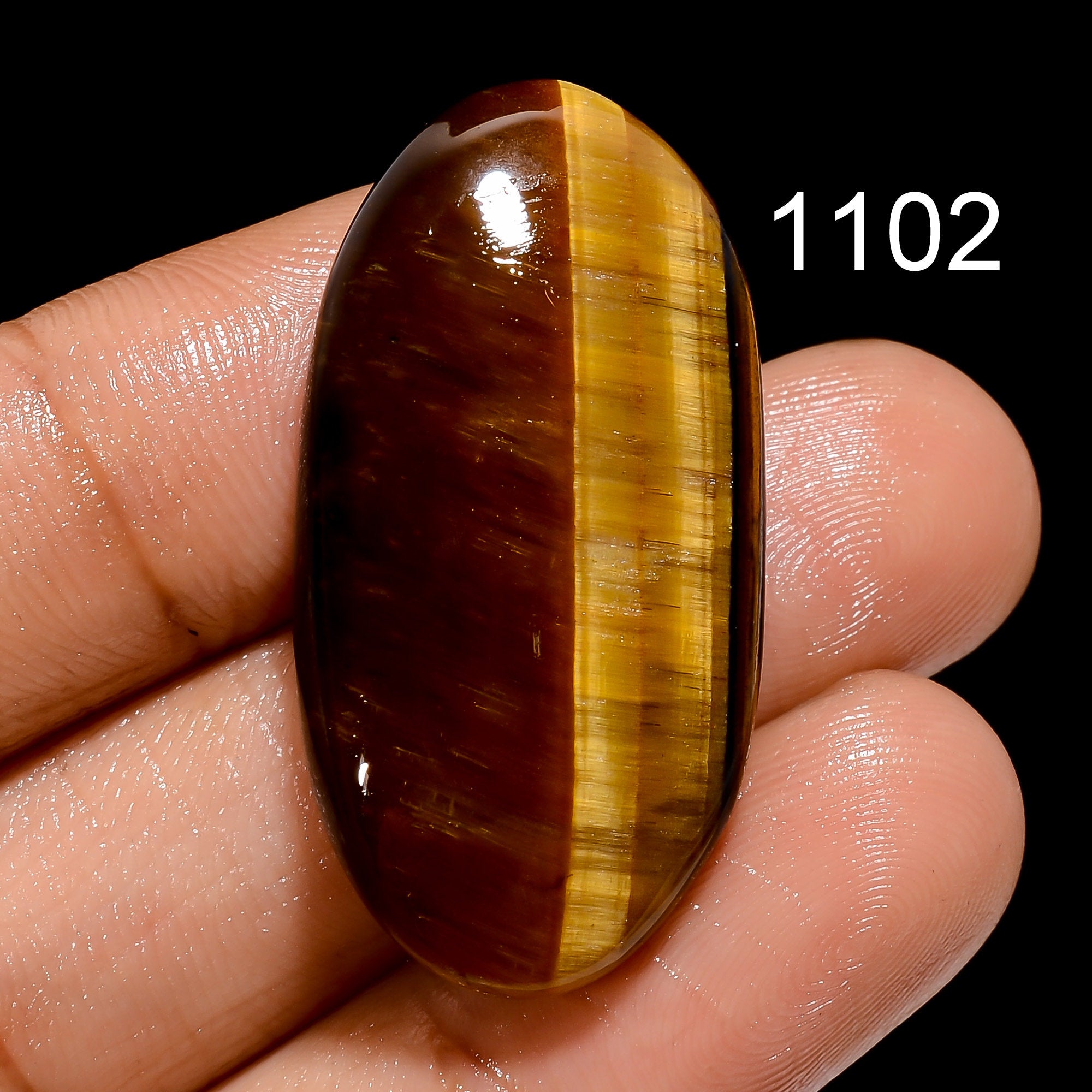 Natural Tiger Eye Gemstone, Natural Tiger Eye Cabochons, Loose Tiger Eye For Jewelry Making Supply, Home Decor Crystals, - image 4