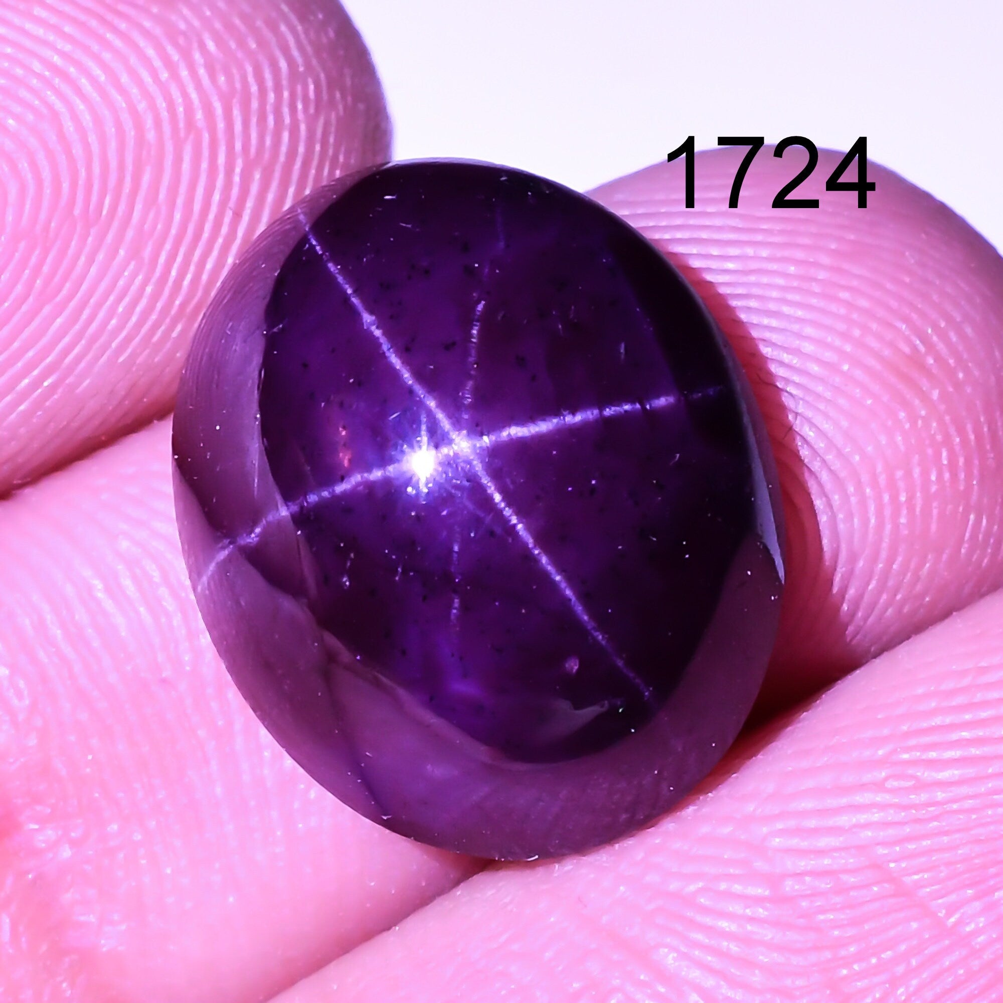 Natural star Garnet Gemstone Oval Shape Four Ray Cabochons January Birthstone - image 4