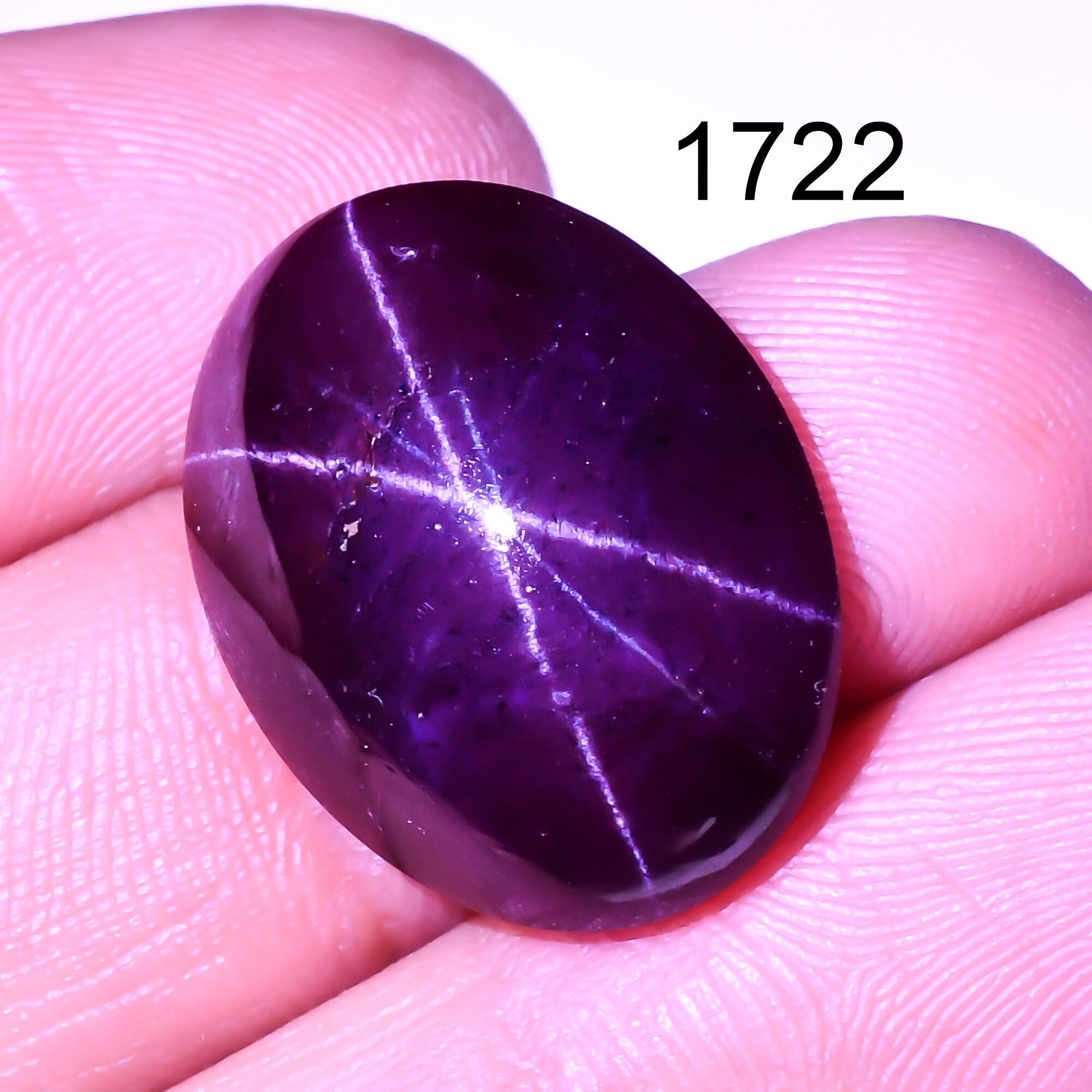 Natural star Garnet Gemstone Oval Shape Four Ray Cabochons January Birthstone