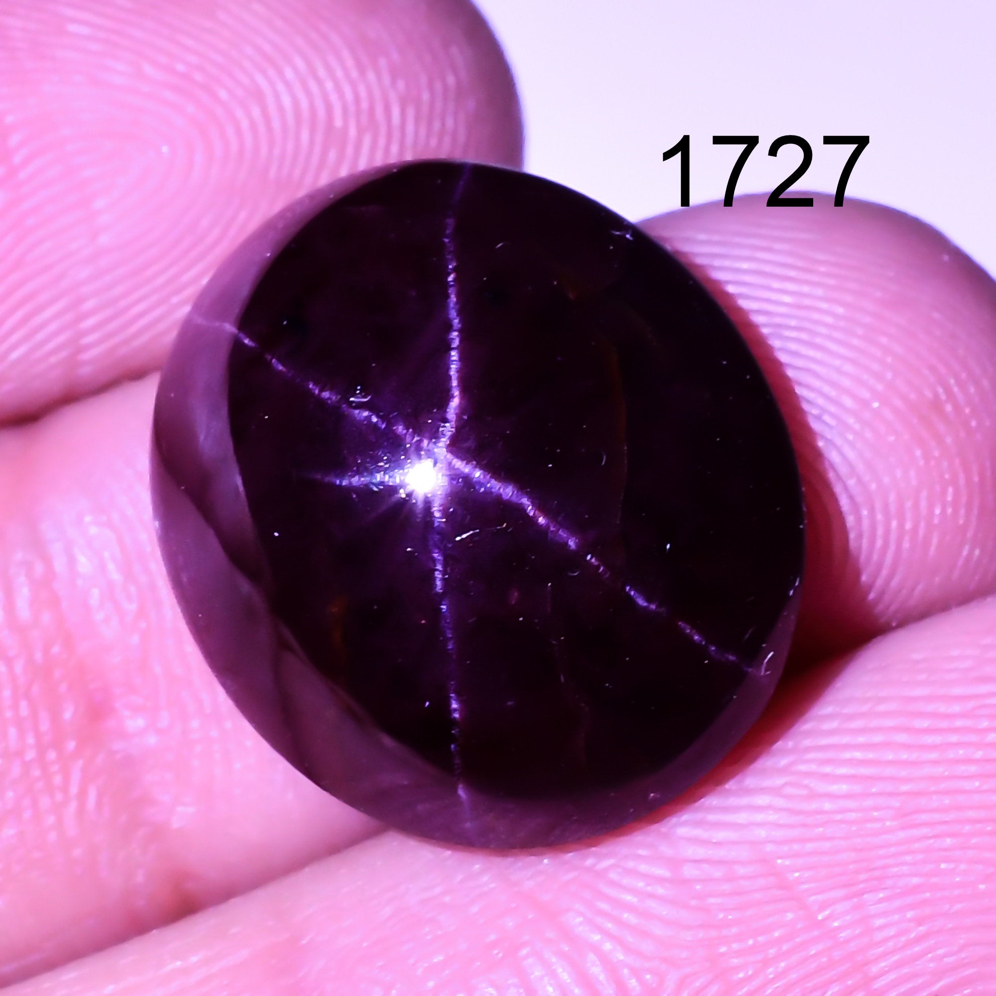 Natural star Garnet Gemstone Oval Shape Four Ray Cabochons January Birthstone - image 4