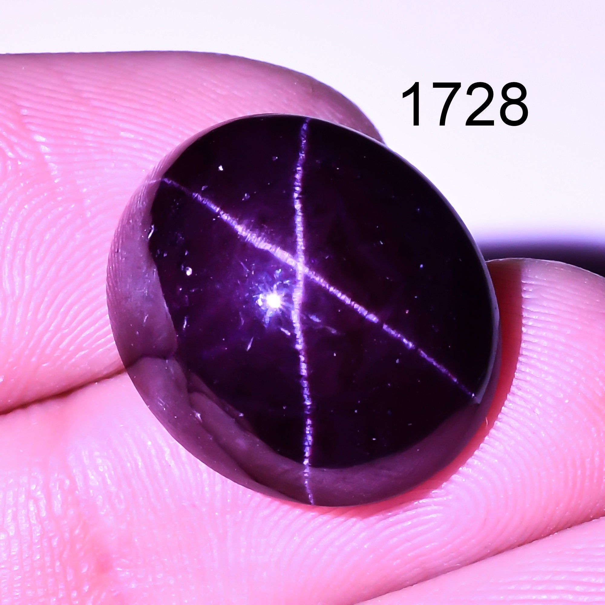 Natural star Garnet Gemstone Oval Shape Four Ray Cabochons January Birthstone