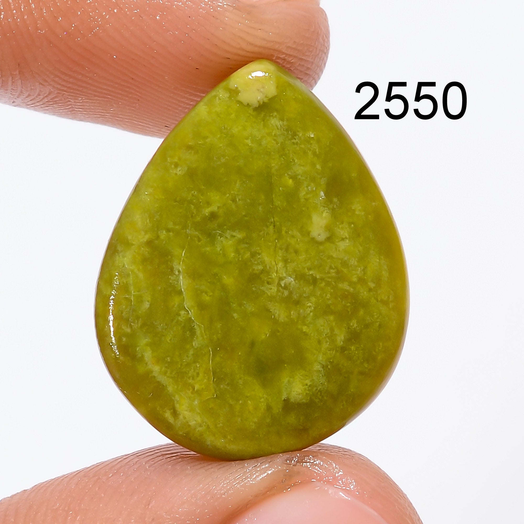 AAA Green Opal Cabochon, Loose Gemstone, Jewelry Making Supply - image 3