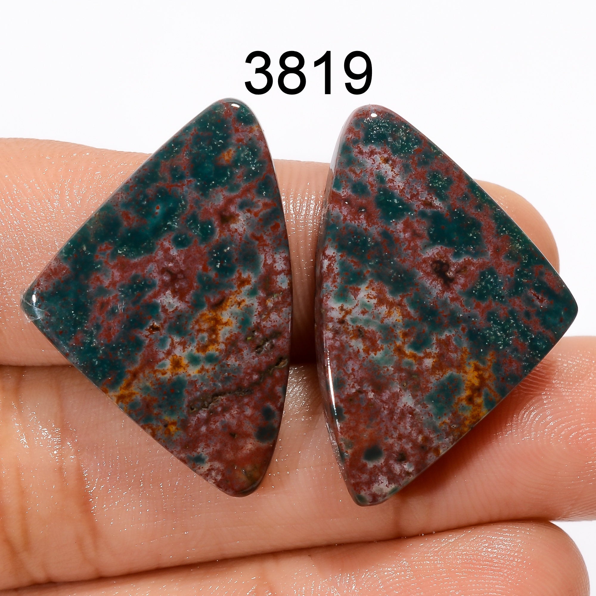 Natural Blood Stone Gemstone, Designer Blood Stone Cabochon, Loose Blood Stone Gemstone For Jewelry Making Supply, Gift  - image 3