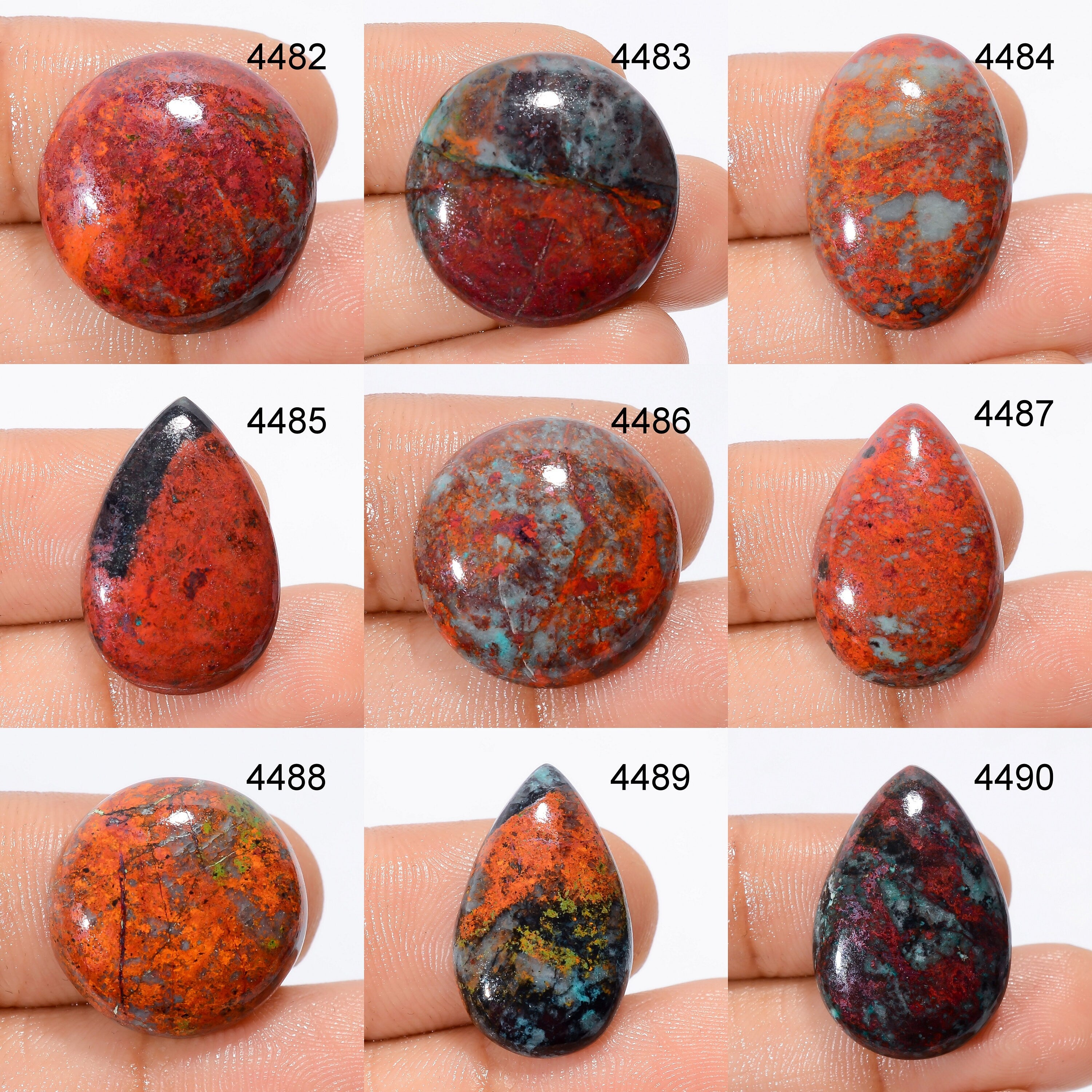 Sonora Sunrise Jasper Cabochon, AAA Gemstone, Jewelry Making - image 6