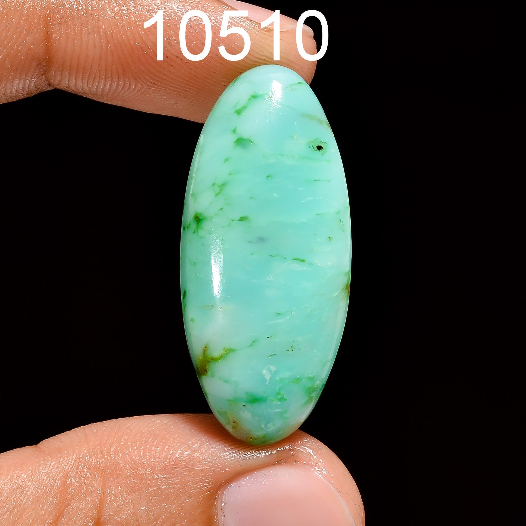 Natural Chrysoprase Cabochon: Green Gemstone for Jewelry Making - image 6
