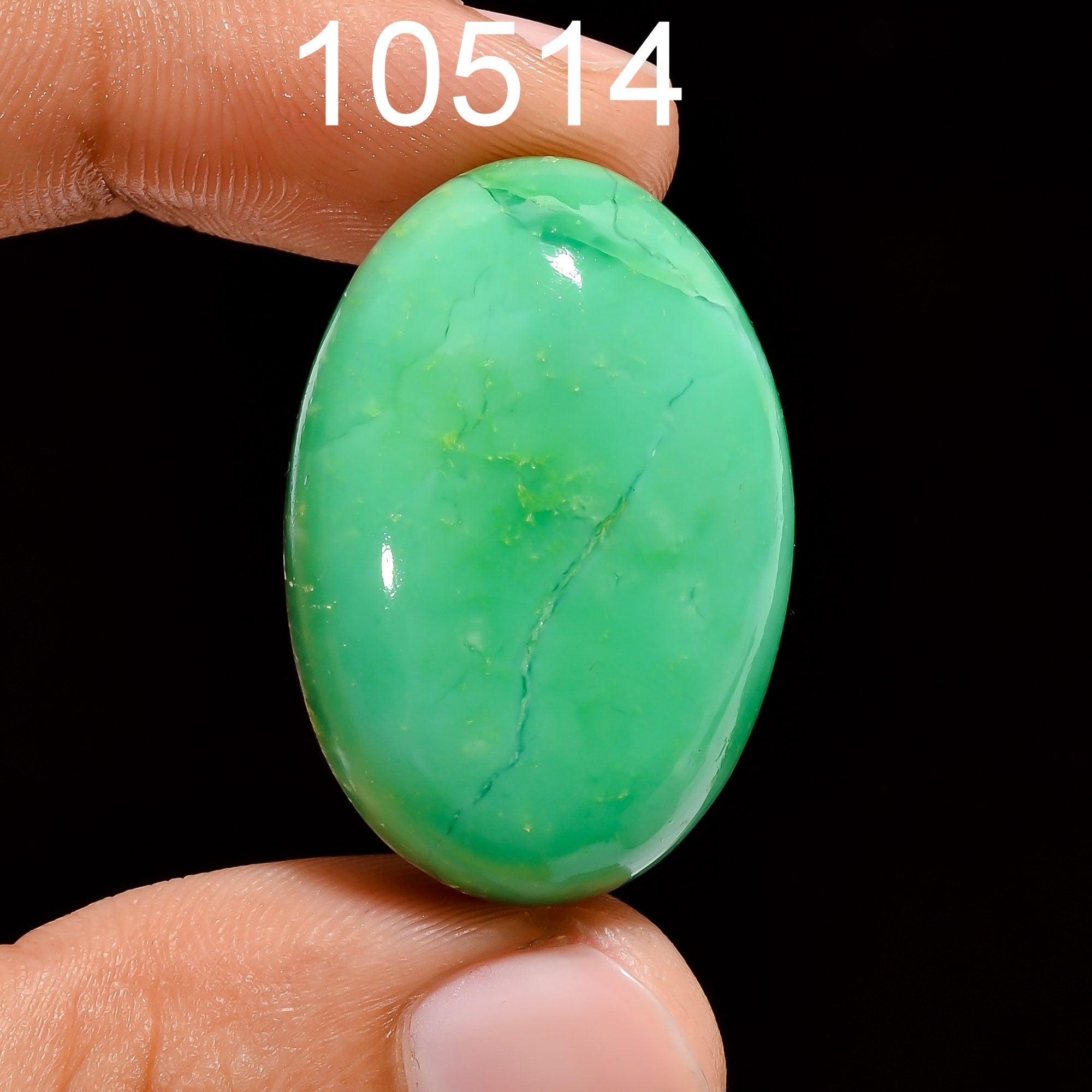 Natural Chrysoprase Cabochon: Green Gemstone for Jewelry Making - image 7