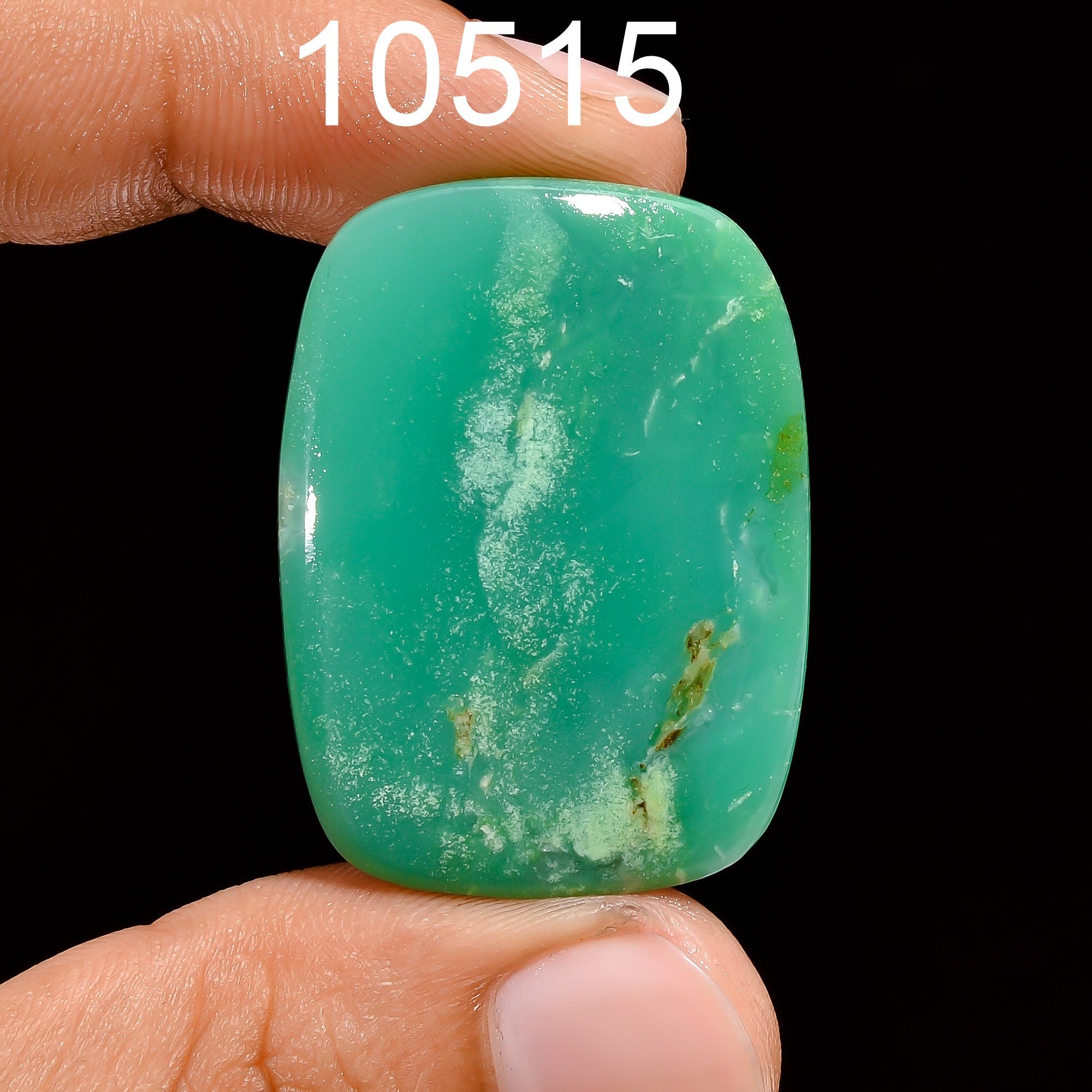 Natural Chrysoprase Cabochon: Green Gemstone for Jewelry Making - image 8
