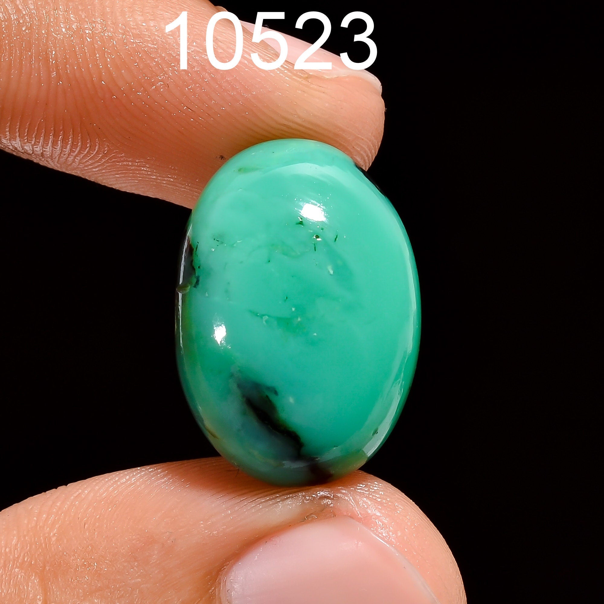 Natural Chrysoprase Cabochon: Green Gemstone for Jewelry Making - image 10