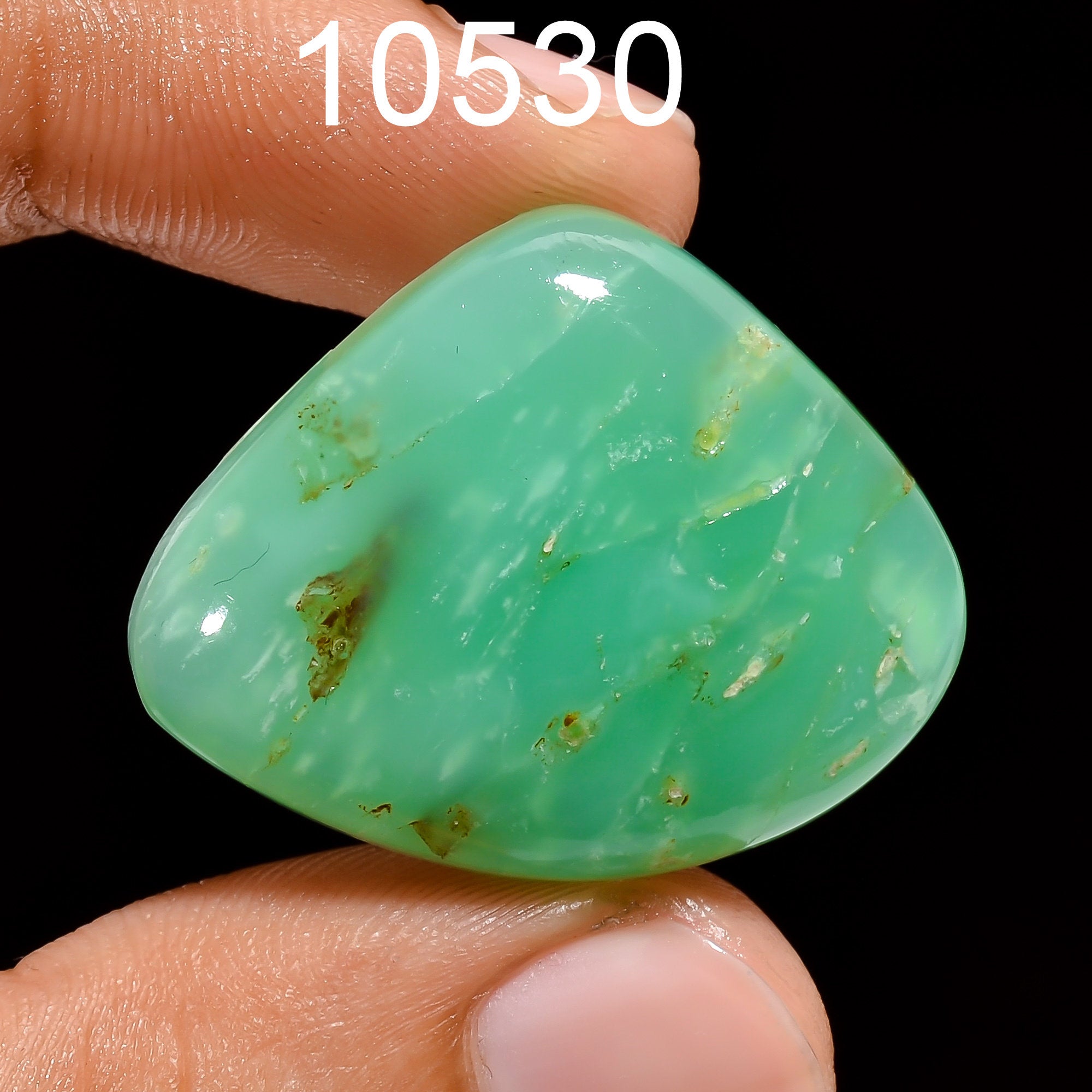Natural Chrysoprase Gemstone Cabochons, Natural Chrysoprase Cabochons, Loose Chrysoprase For Pendent Jewelry Making Supp - image 5