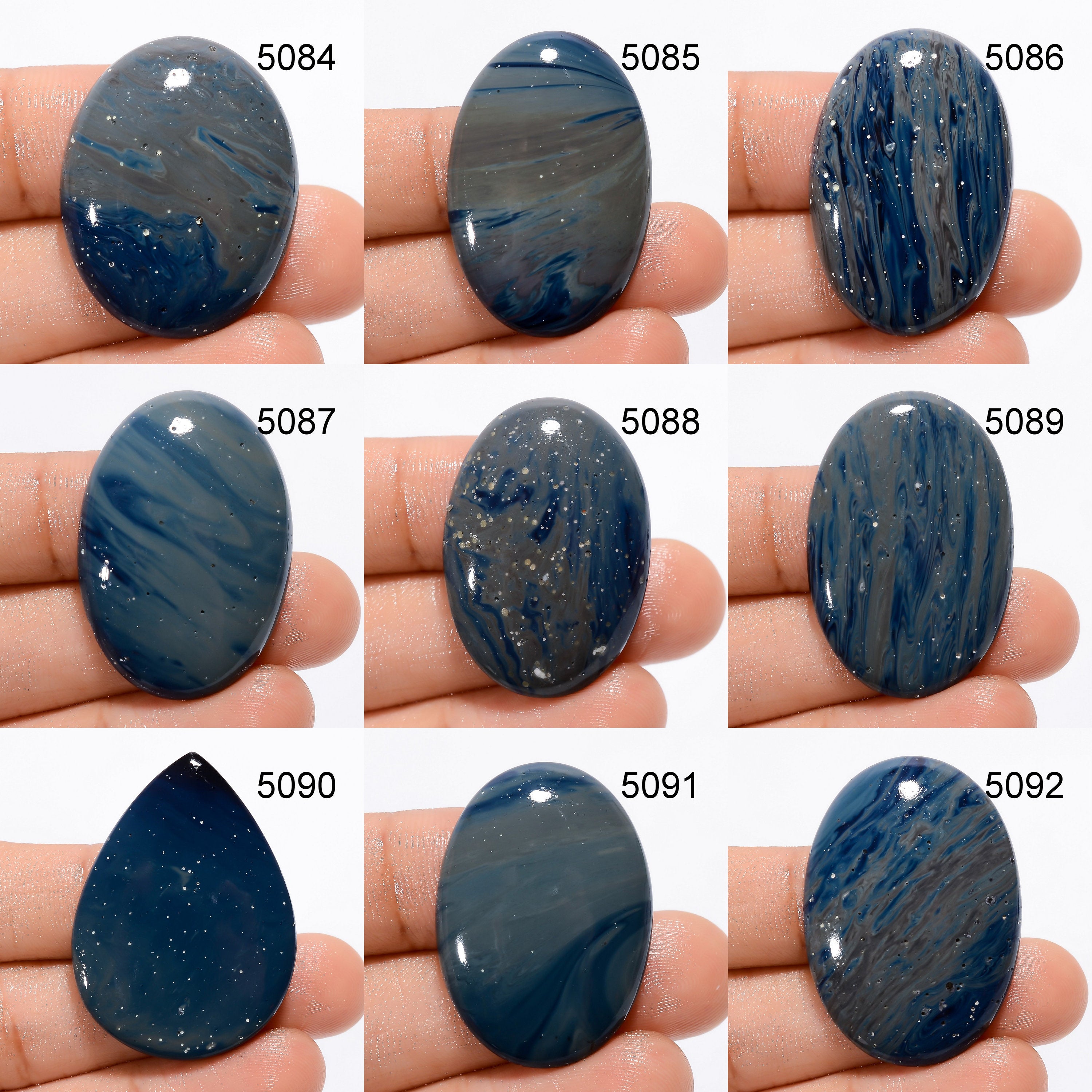 AAA Sieber Agate Gemstone Cabochon: Designer Jewelry Making Supply - image 2