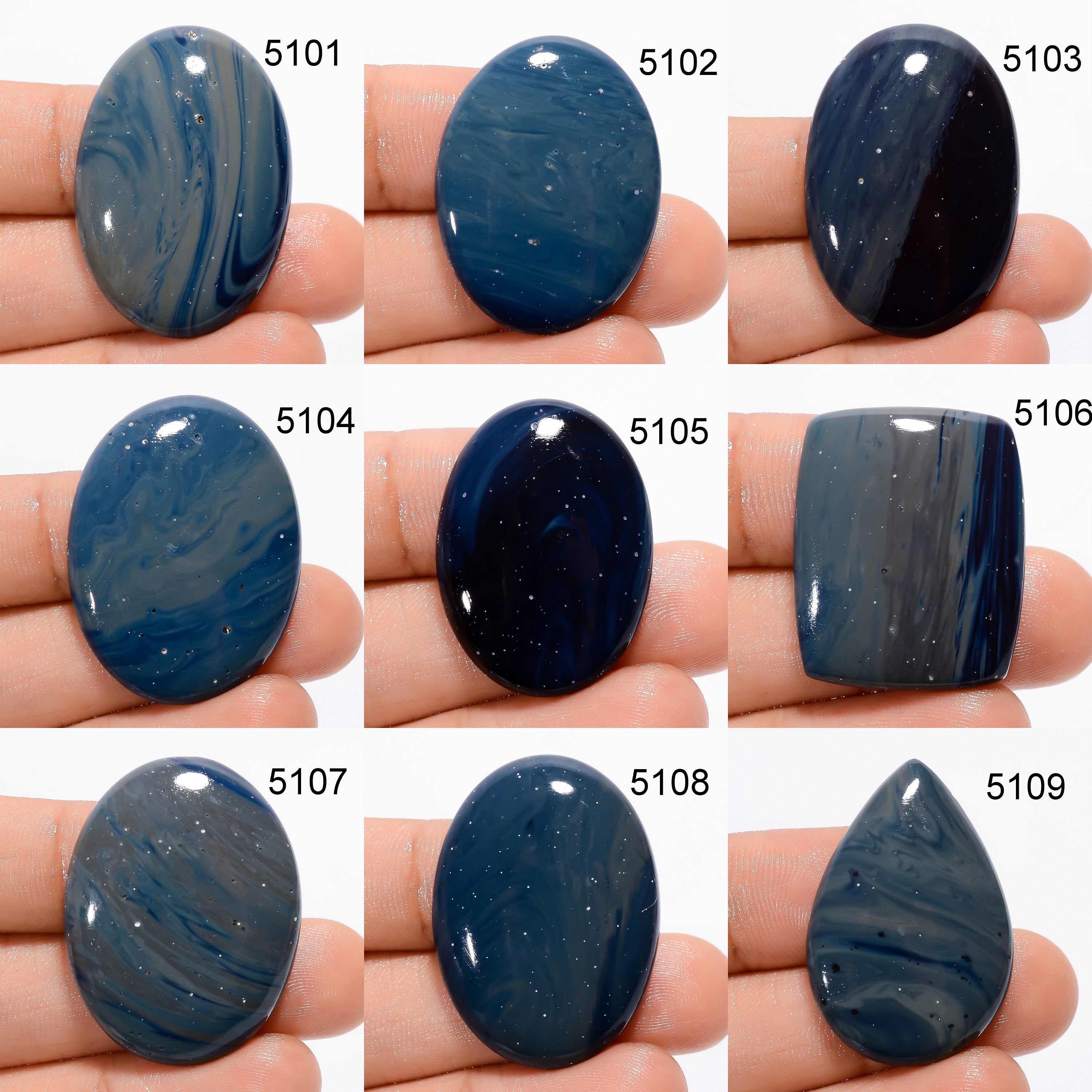 Natural Sieber Agate Cabochon, AAA Quality Gemstone, Jewelry Making - image 2