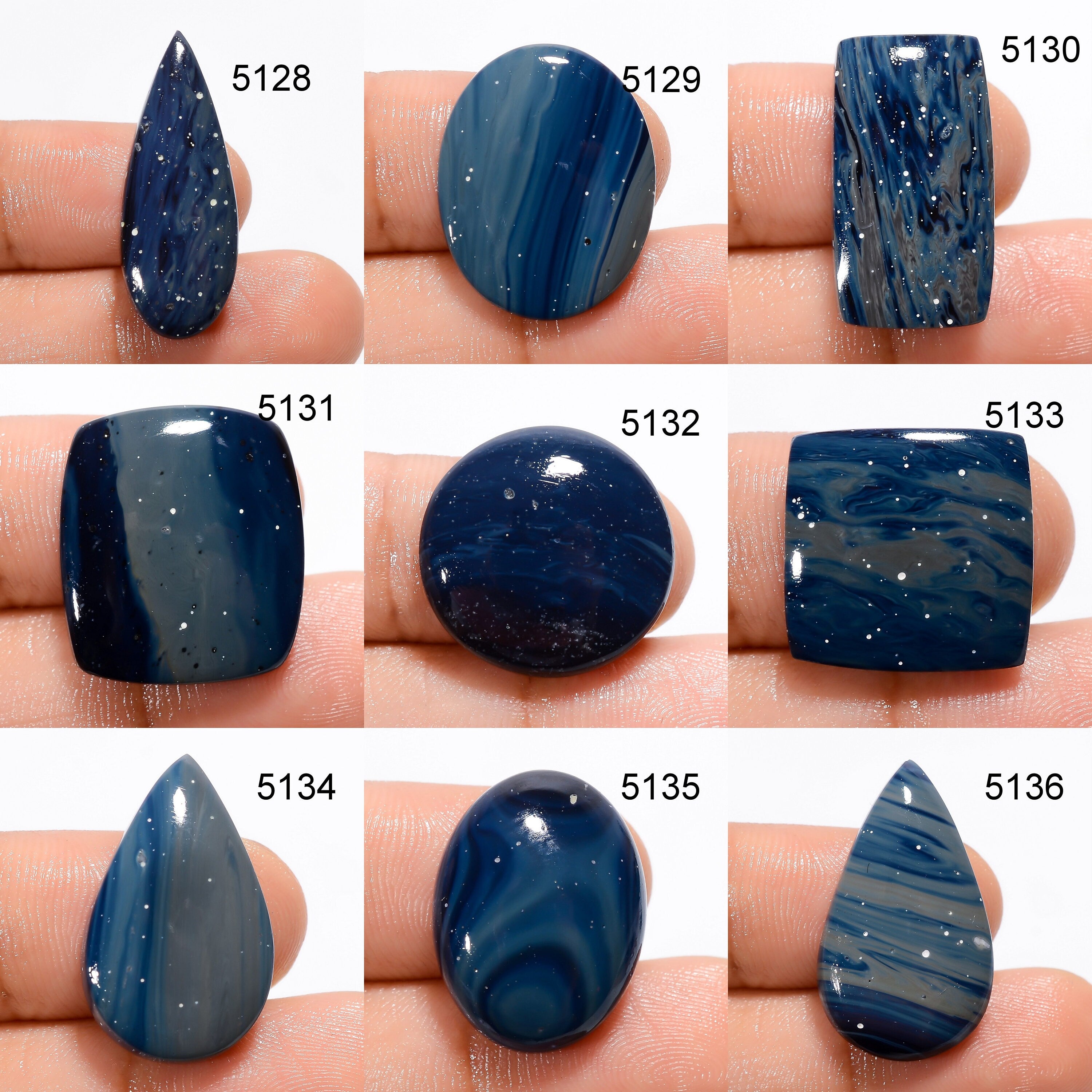 Natural Sieber Agate Cabochon, AAA Quality Gemstone, Jewelry Making - image 5