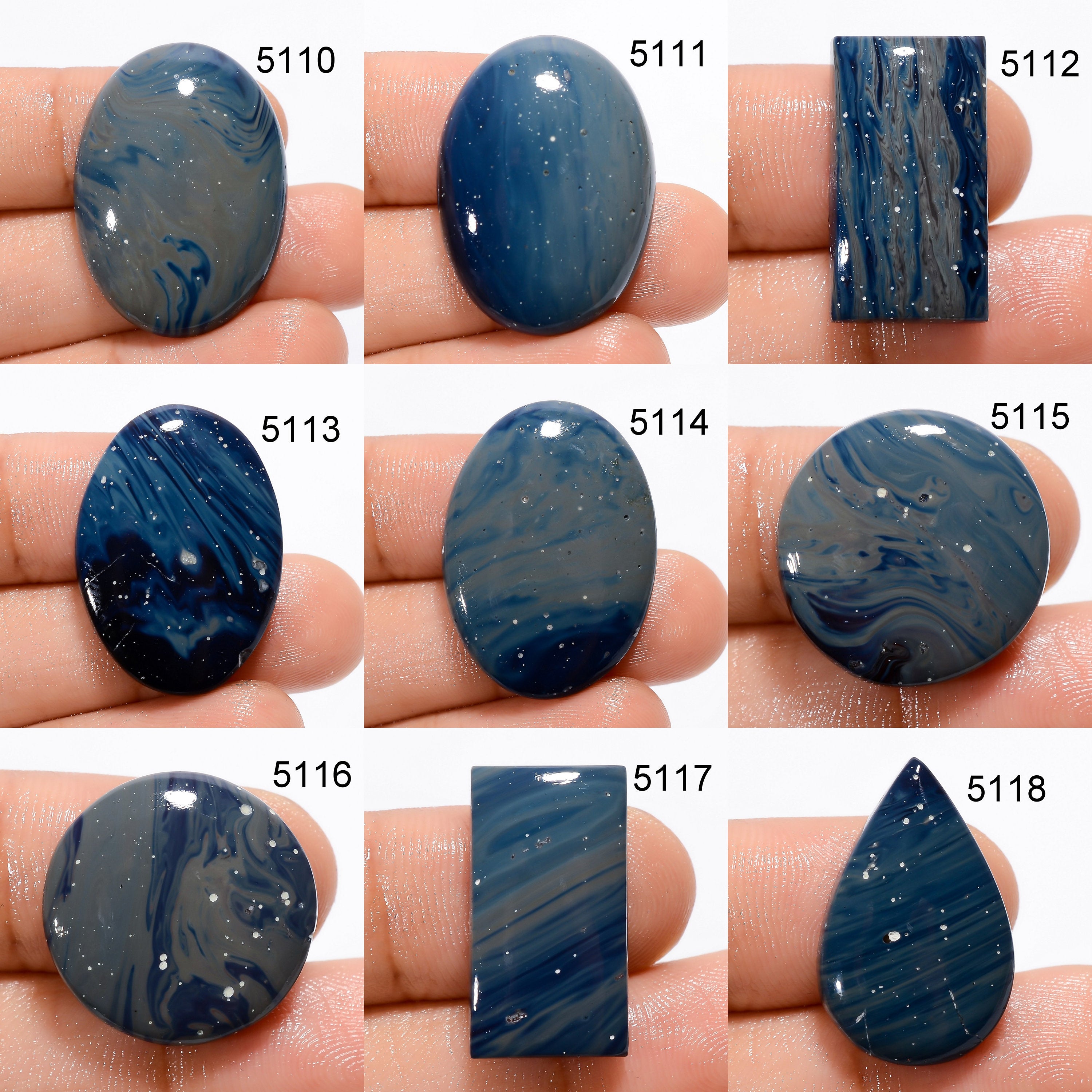 Natural Sieber Agate Cabochon, AAA Quality Gemstone, Jewelry Making - image 3