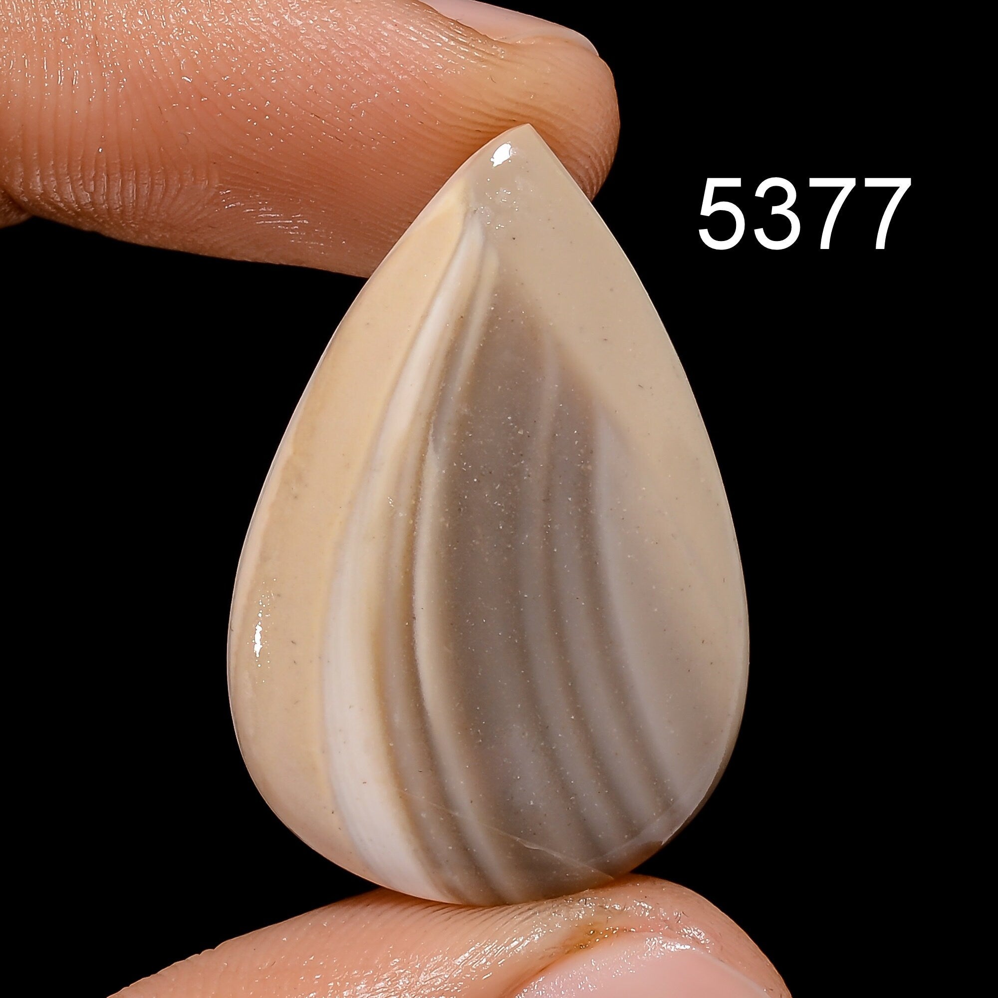 Natural Flint Stone Cabochon Gemstone for Jewelry Making, AAA Quality Pendant Supply - image 2