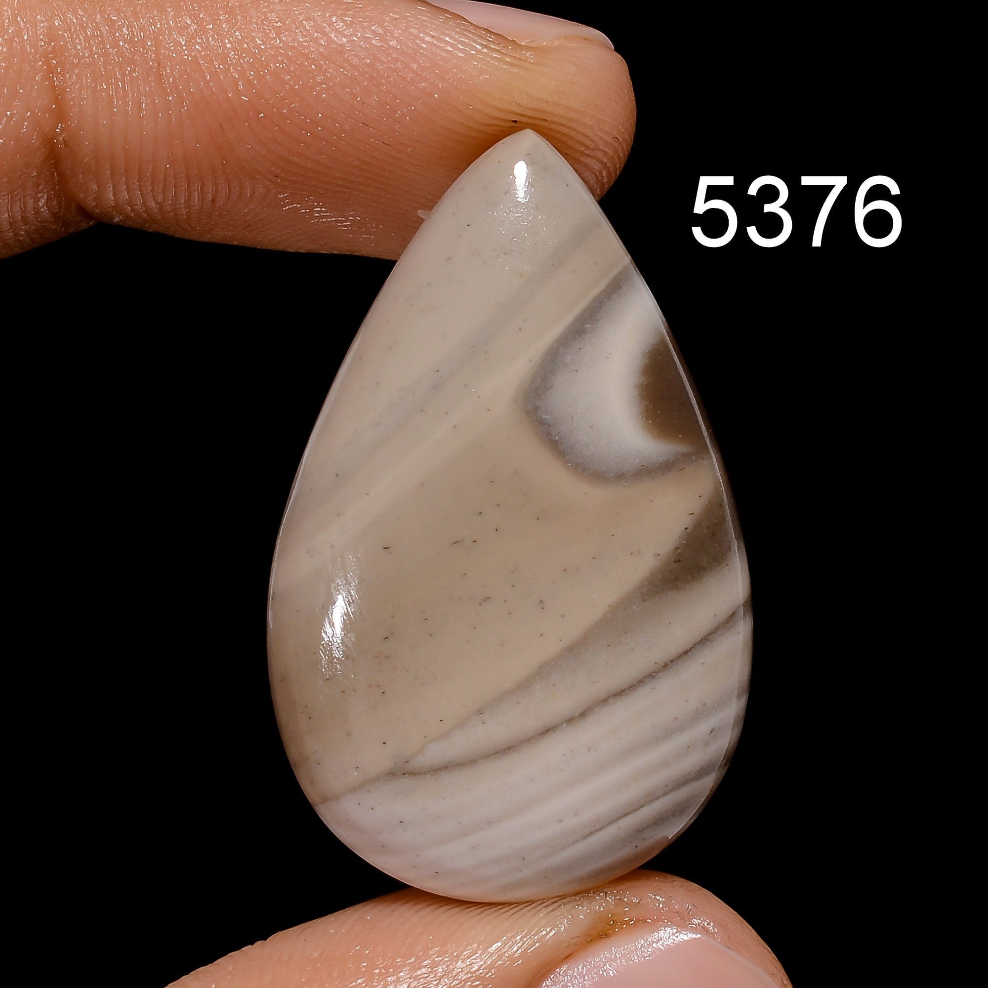 Natural Flint Stone Cabochon Gemstone for Jewelry Making, AAA Quality Pendant Supply
