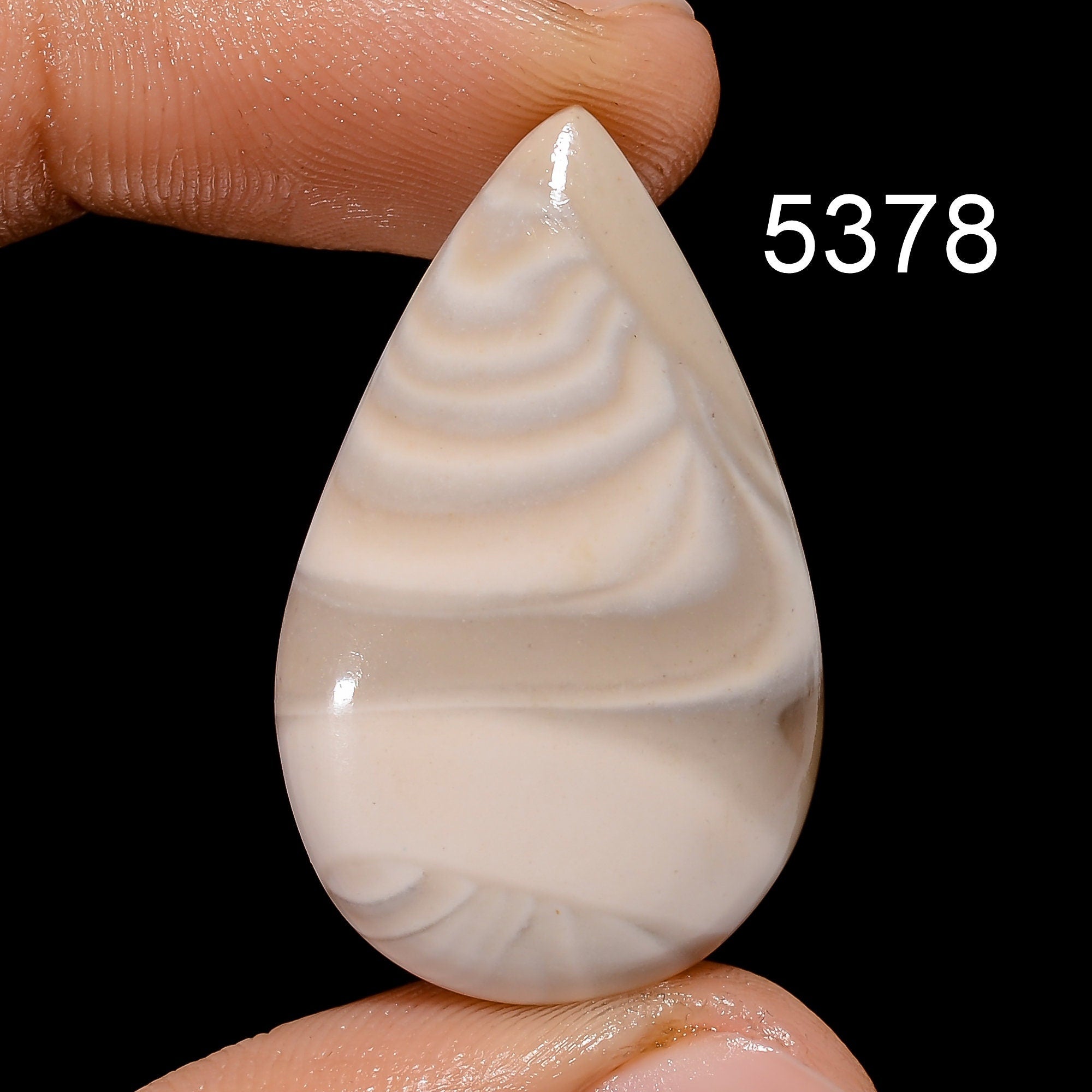 Natural Flint Stone Cabochon Gemstone for Jewelry Making, AAA Quality Pendant Supply - image 3