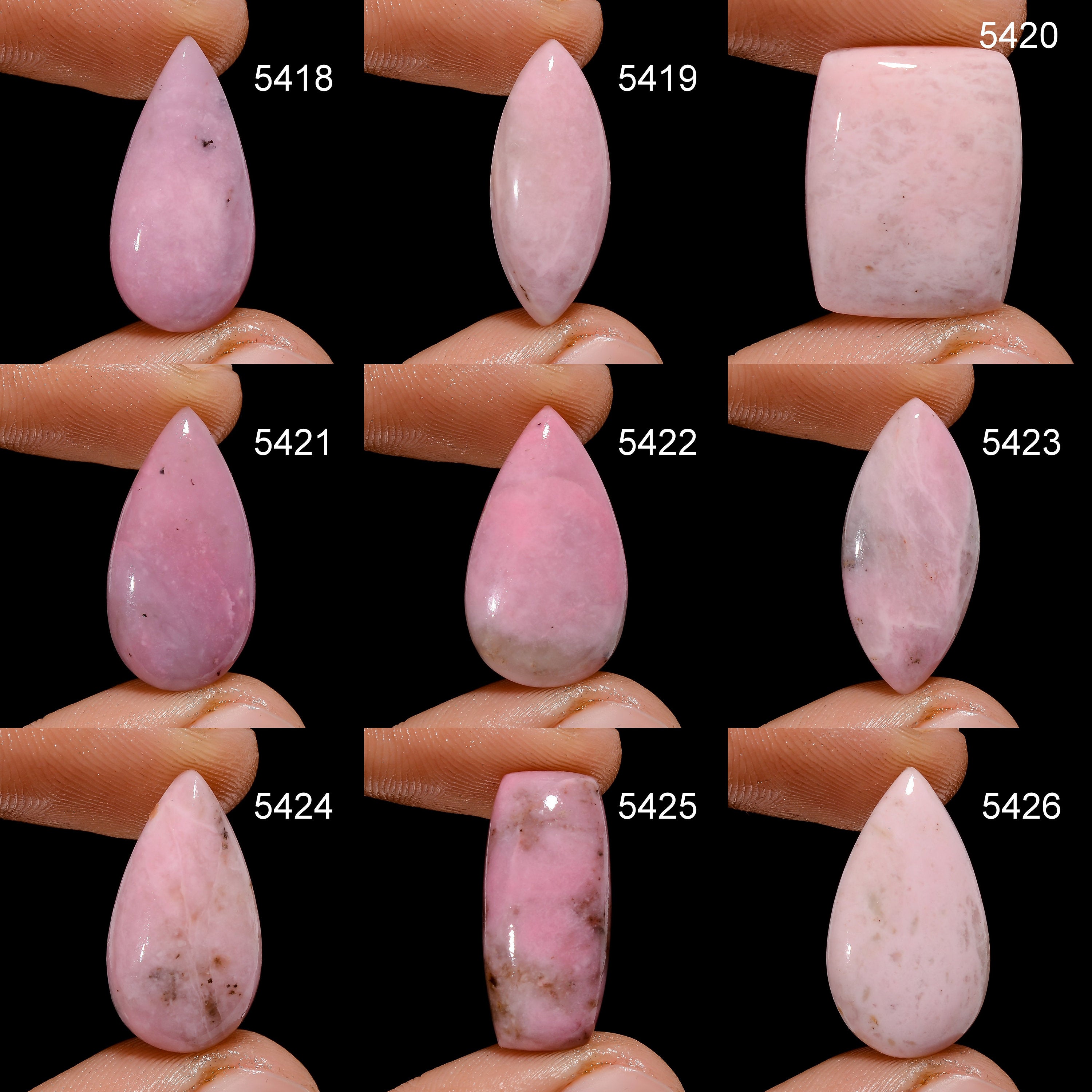 AAA Pink Petalite Cabochon: Rare Gemstone for Jewelry Making - image 6