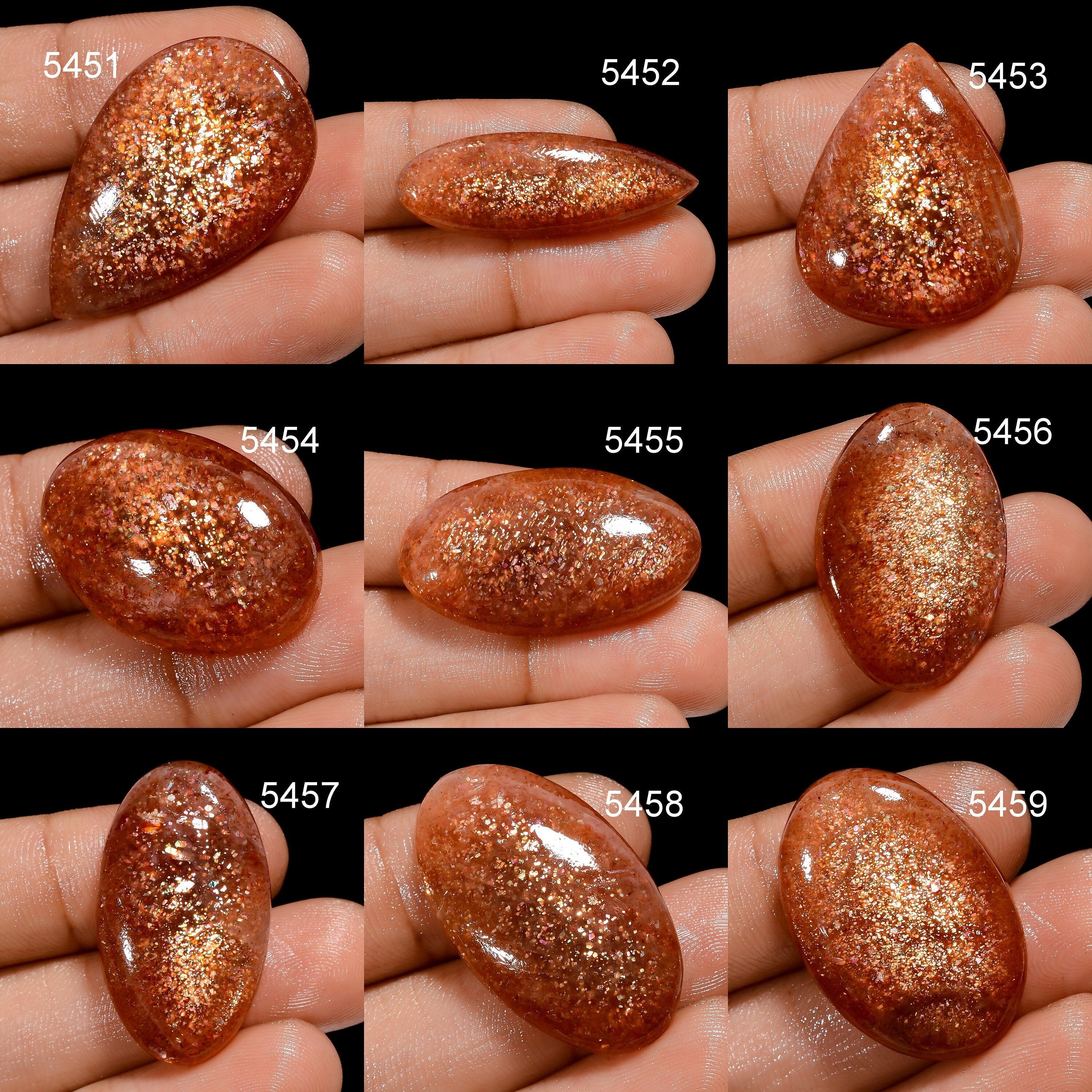 Natural Sunstone Cabochon, AAA Quality Loose Gemstone - image 2