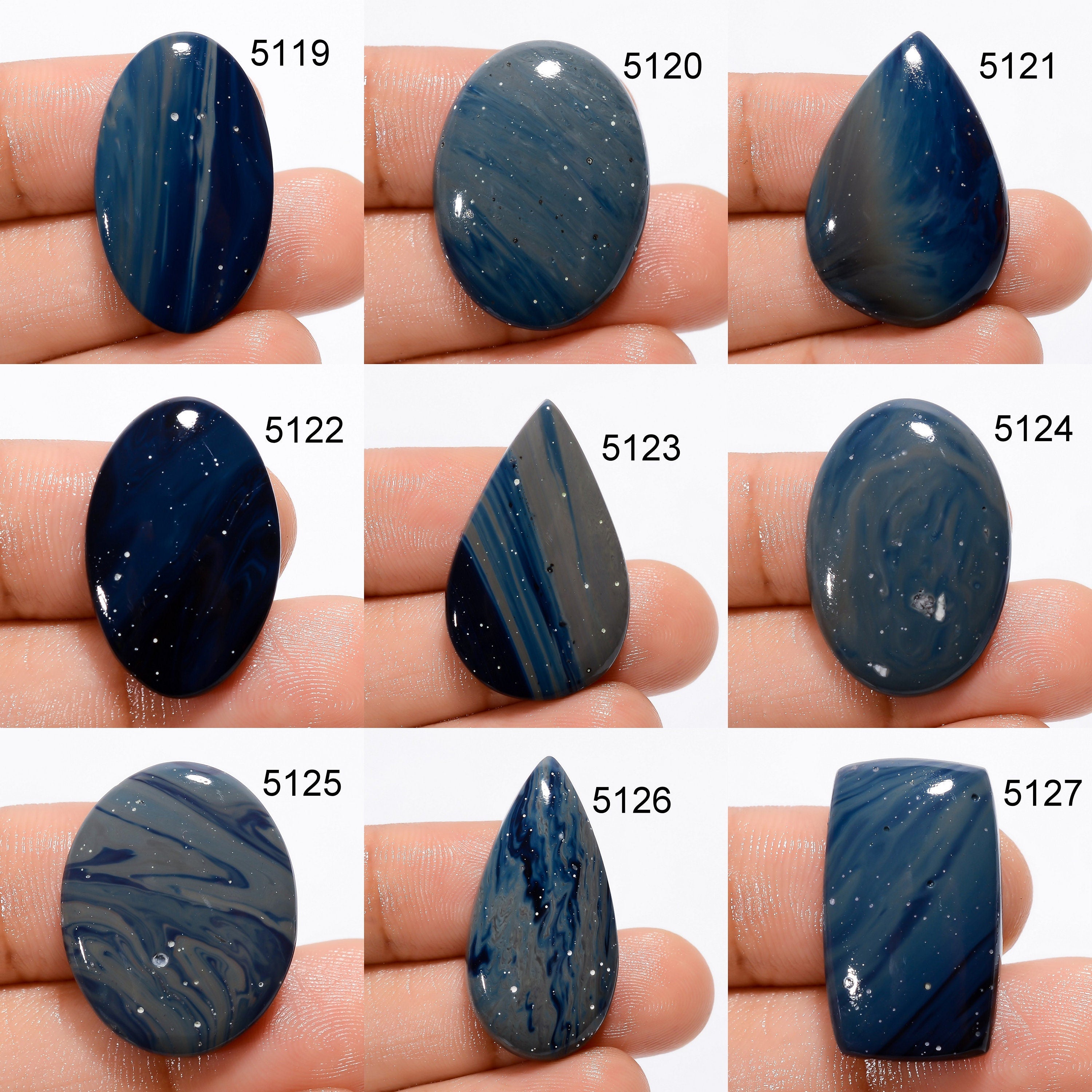 Natural Sieber Agate Cabochon, AAA Quality Gemstone, Jewelry Making - image 4