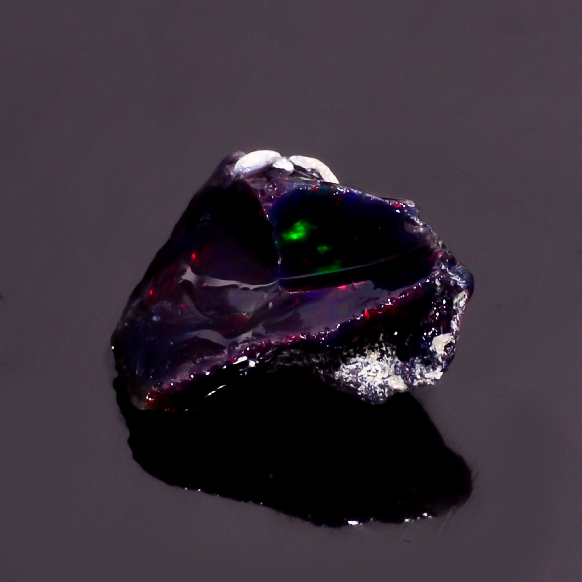Natural Ethiopian Black Opal Rough, Fire Play Gemstone, Jewelry Making Supply. - image 3