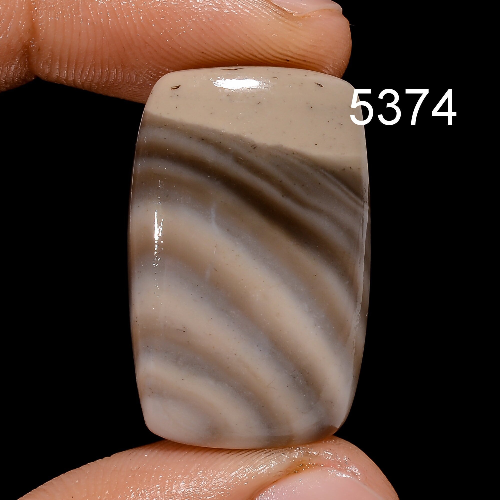 Natural Flint Stone Cabochon, Loose Gemstone for Jewelry Making - image 3